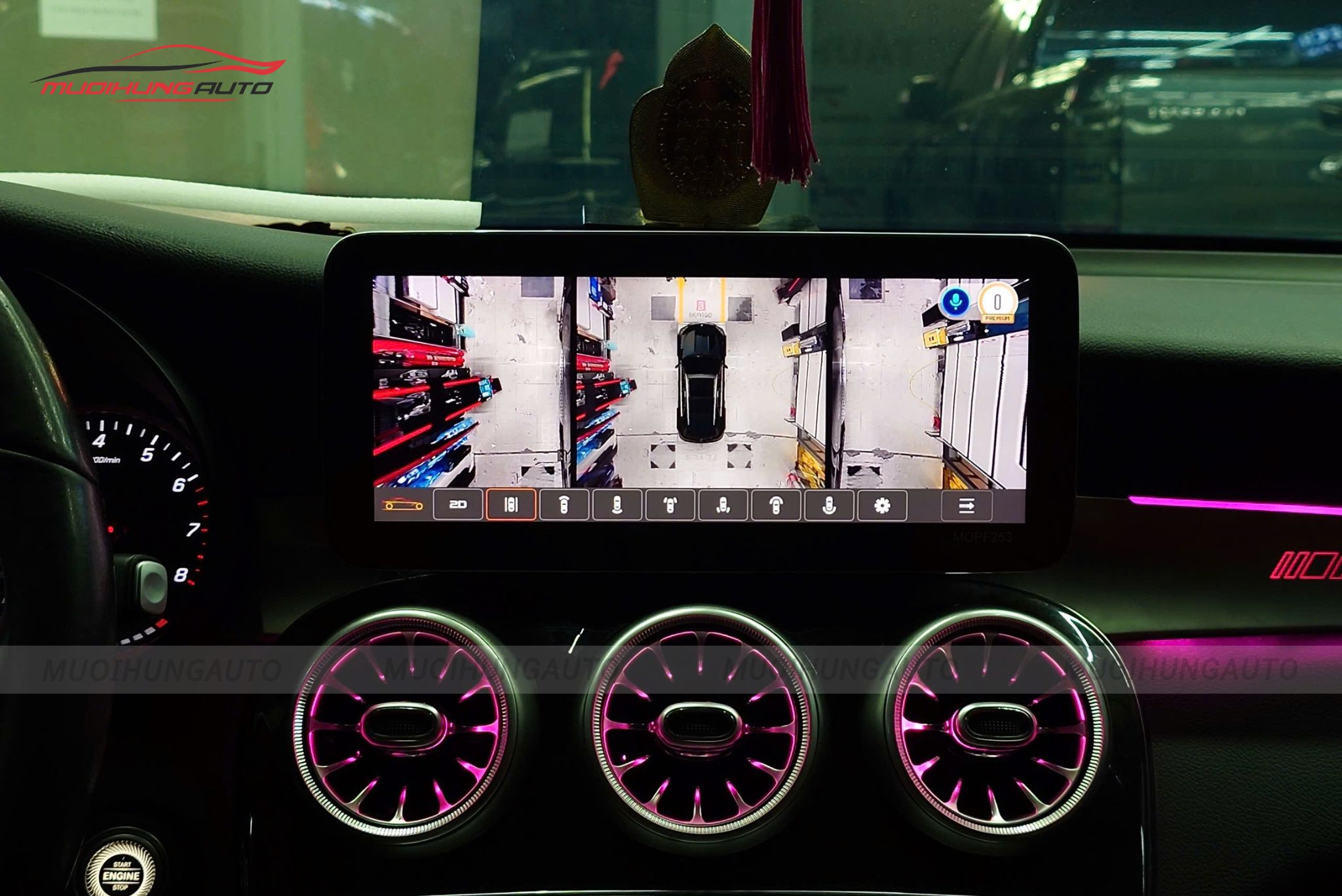 Camera 360 độ xe Mercedes GLC200 2020