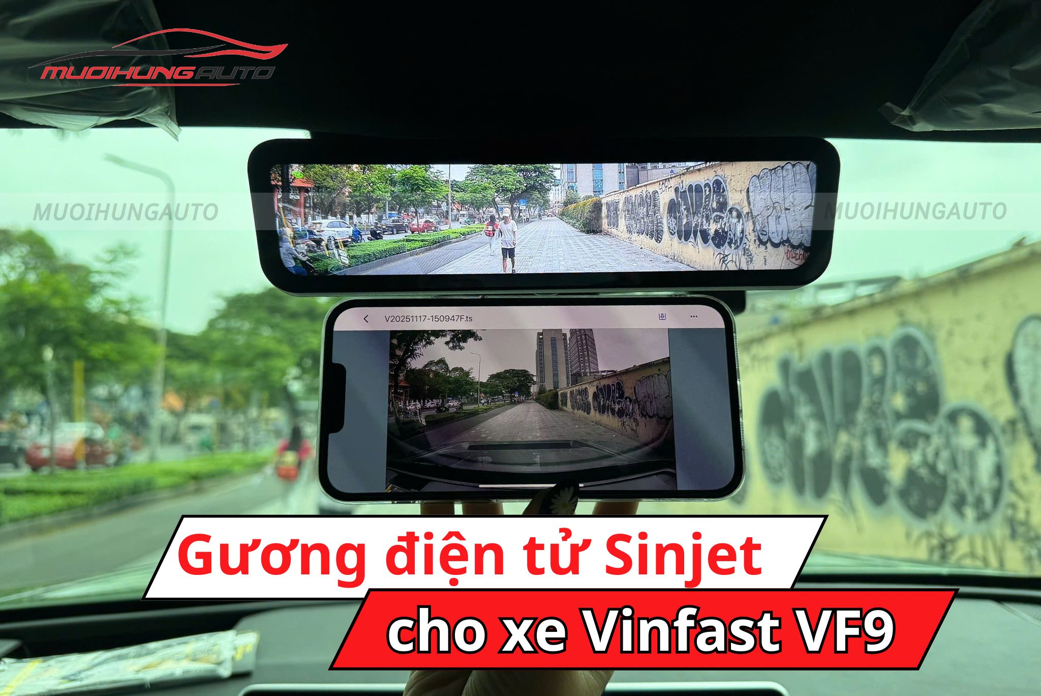 Camera gương điện tử Sinjet H10 cho xe Vinfast VF9