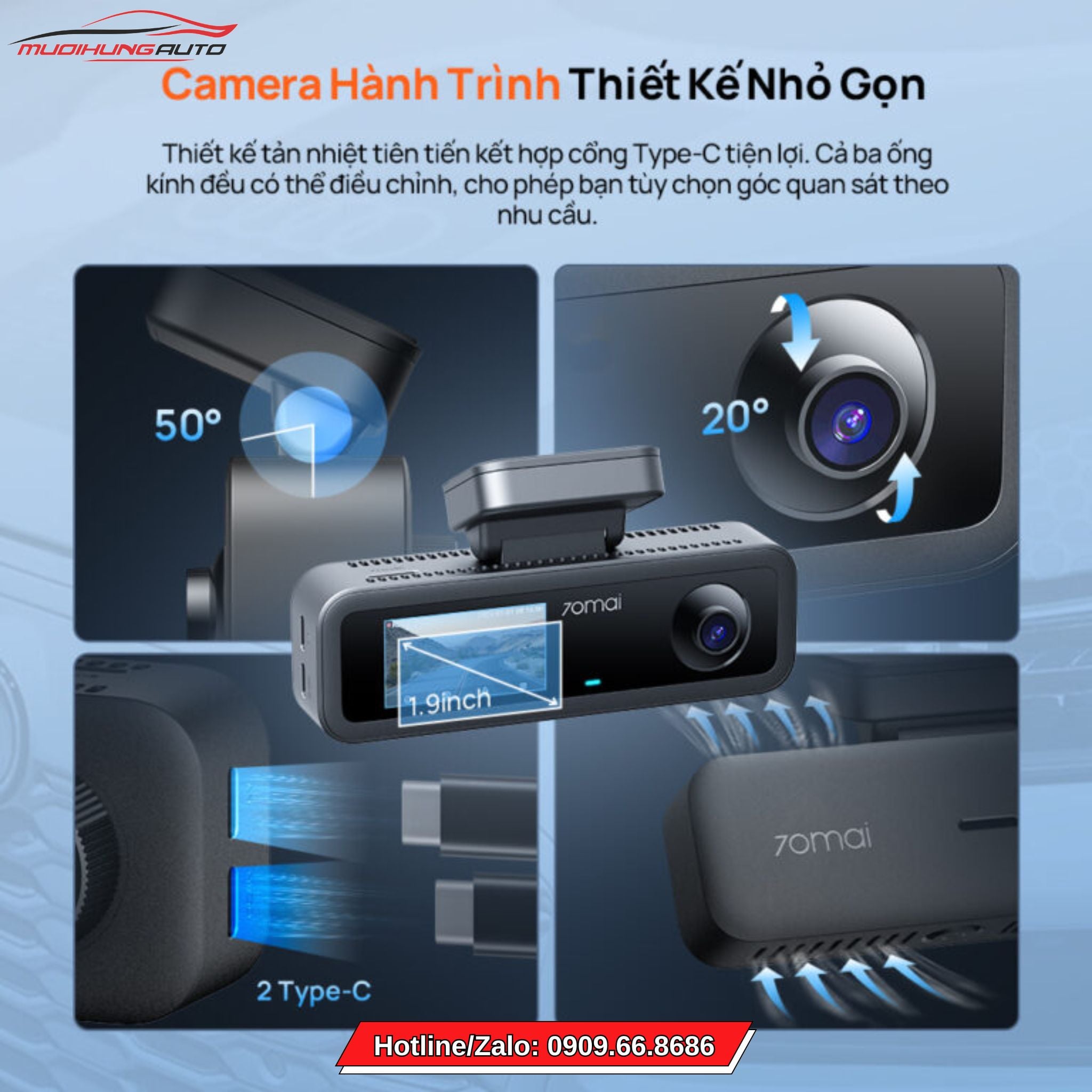 Camera hành trình 70mai T400