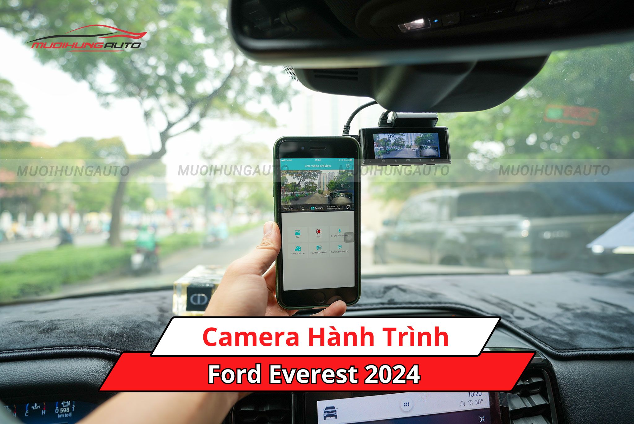 Camera hành trình cho ô tô Ford Everest 2024