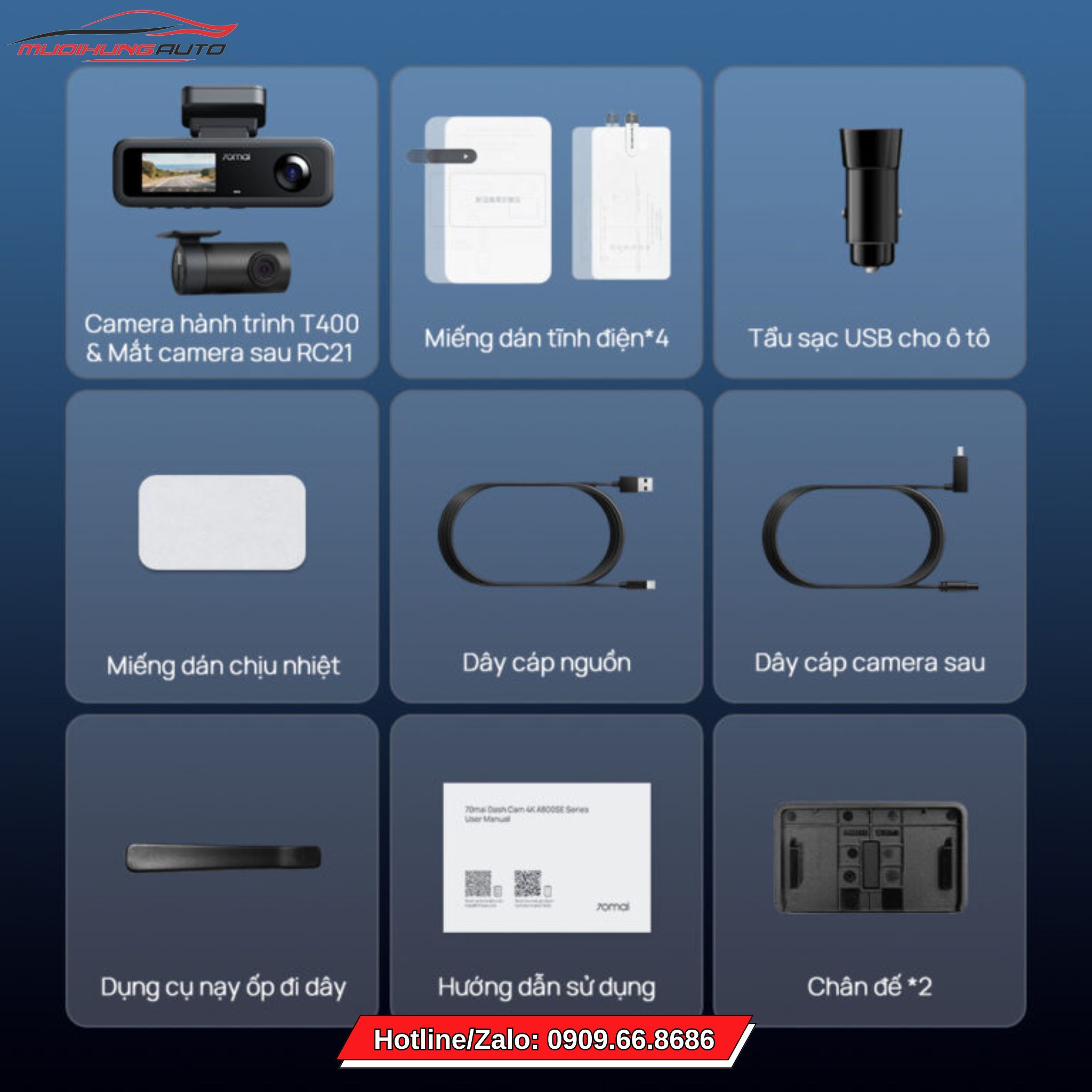 Camera hành trình cho ô tô Xiaomi 70mai T400