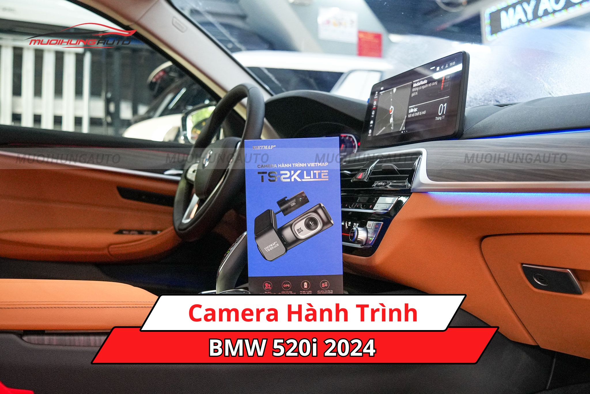 Camera hành trình cho xe BMW 520i 2024