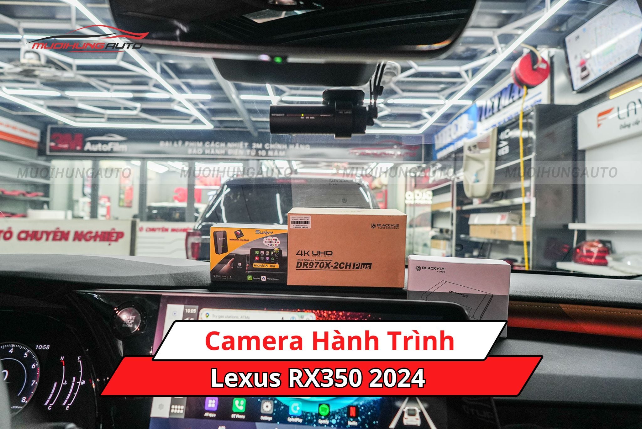 Camera hành trình cho xe Lexus RX350 2024