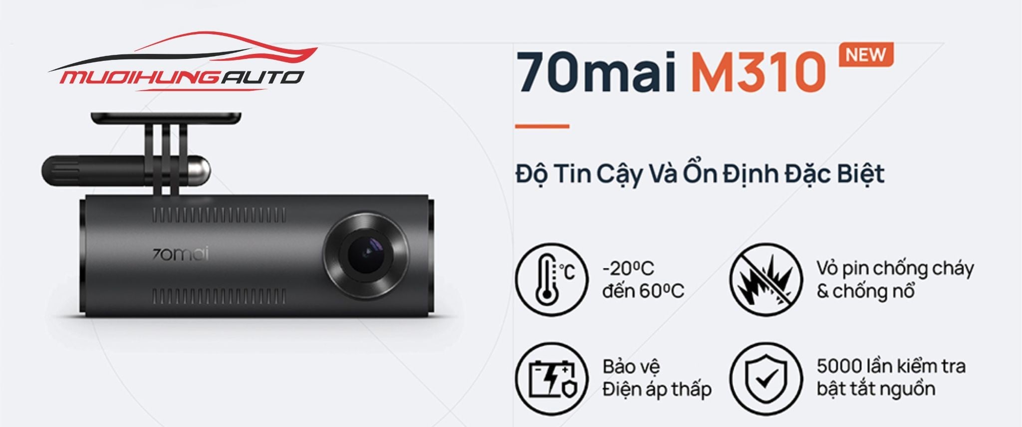 Camera hành trình ô tô Xiaomi 70mai M310