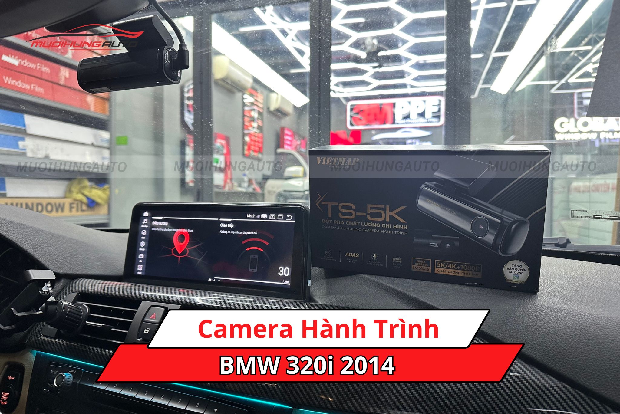 Camera hành trình xe BMW 320i 2014