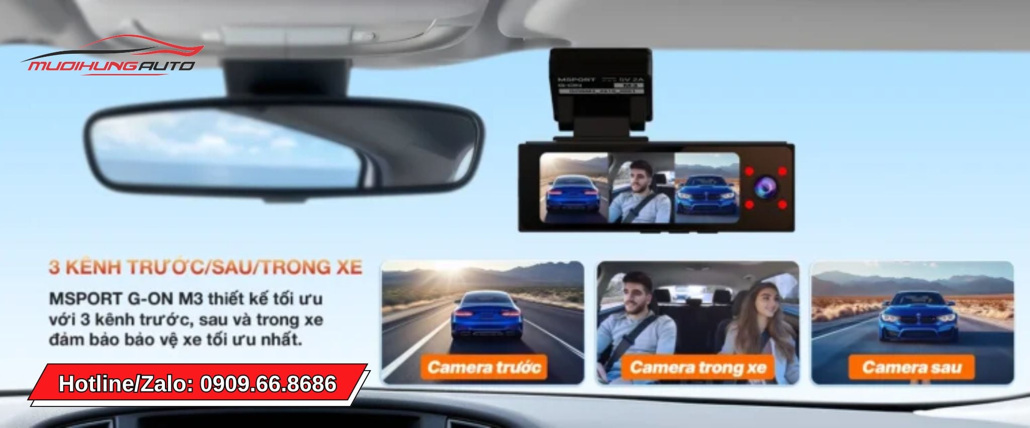 Camera hành trình xe hơi MSPORT G-ON M3