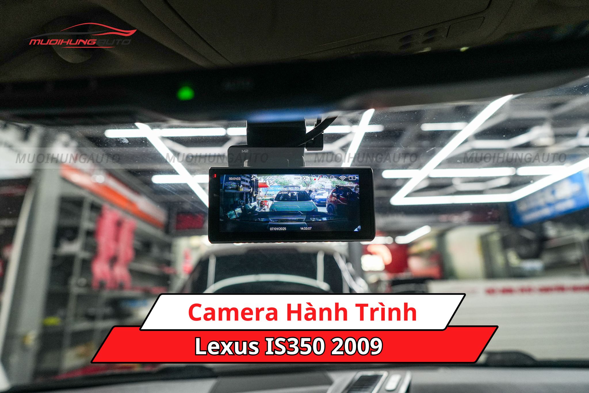 Camera hành trình xe Lexus IS350 2009