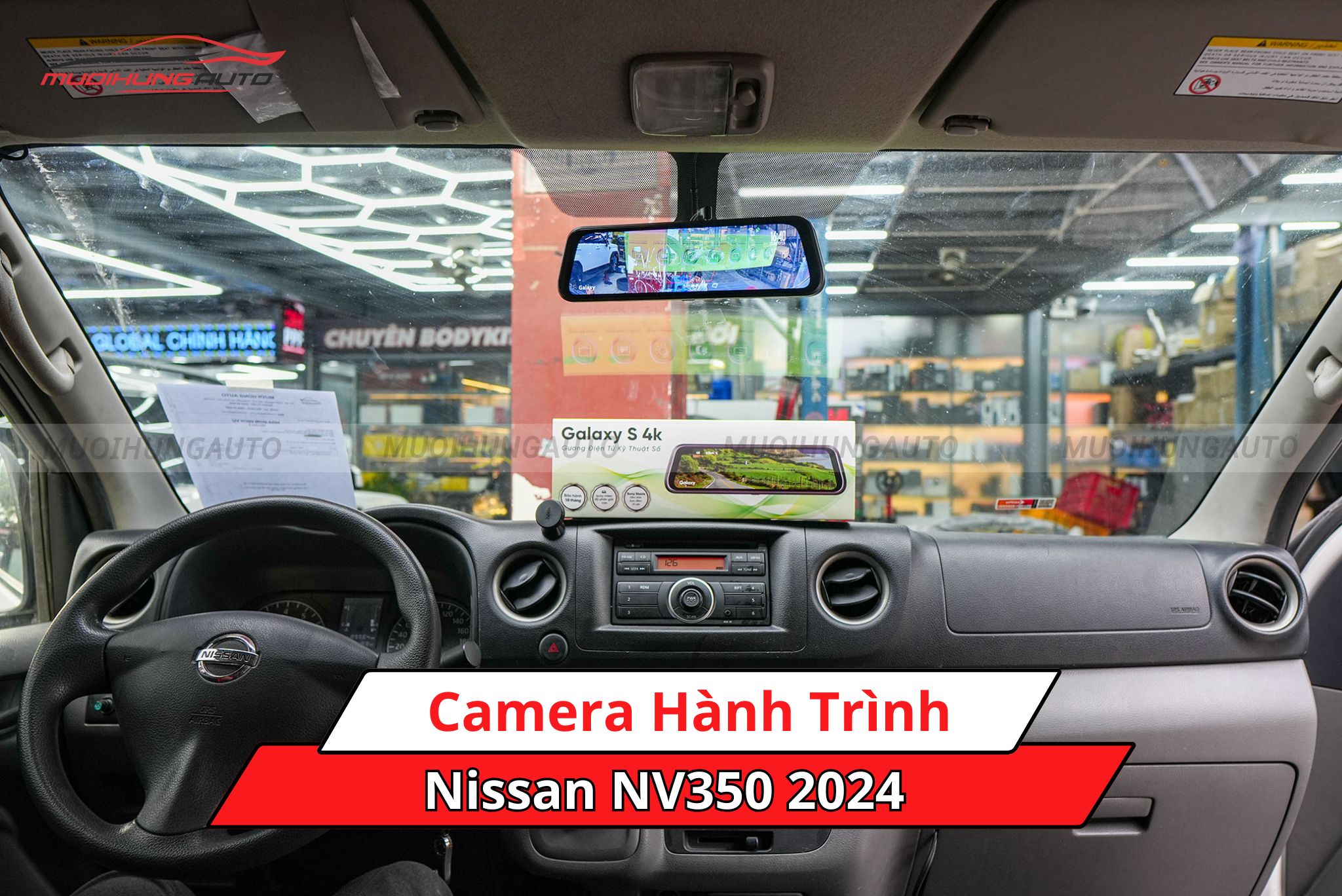 Camera hành trình xe Nissan NV350 2024