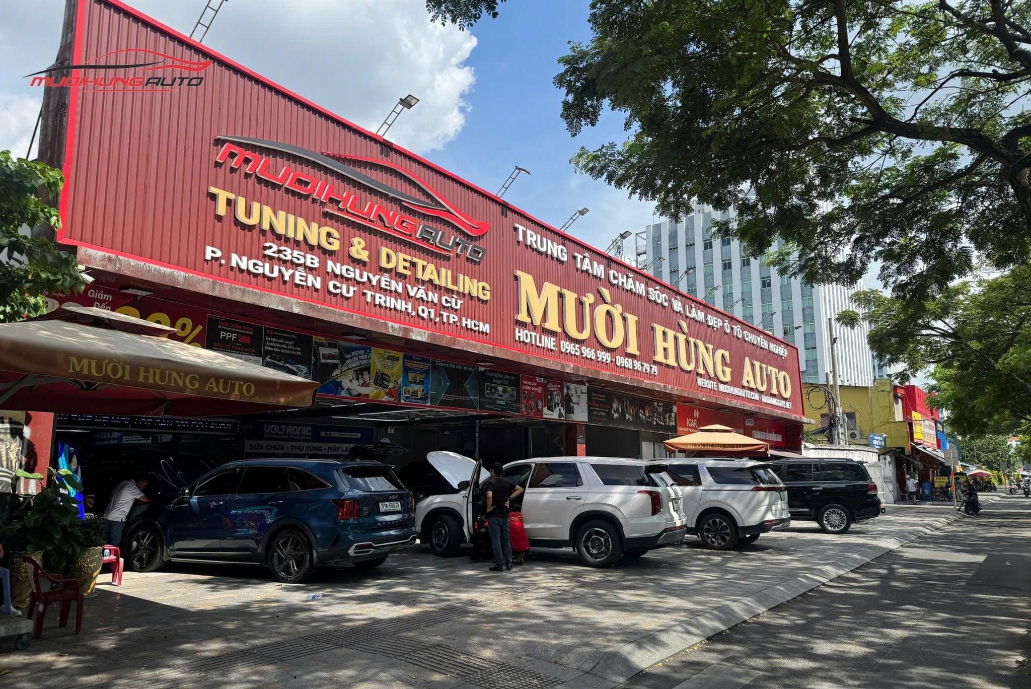 Mười Hùng Auto - Địa chỉ độ lip pô Mercedes nguyên khối cho Hyundai Tucson 2019-2020 uy tín