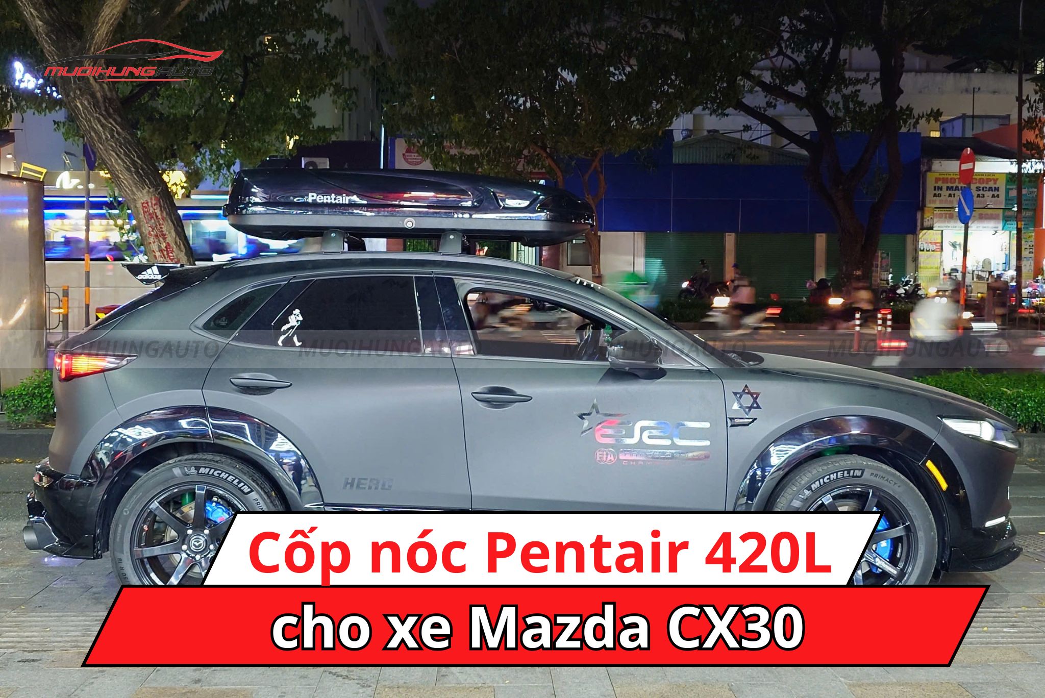 Cốp nóc Pentair 420L cho xe Mazda CX30