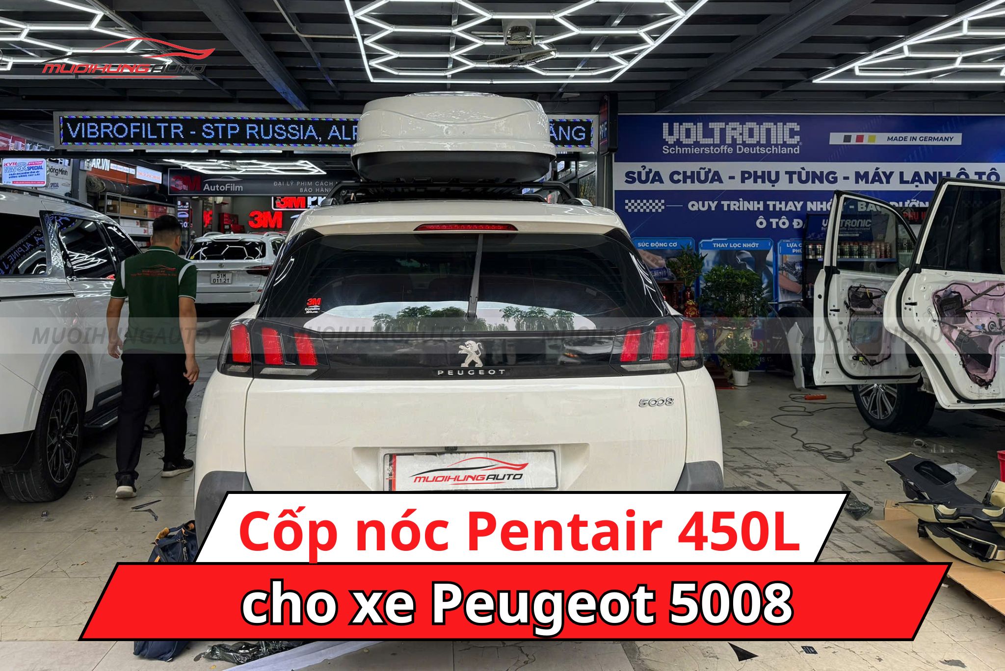 Cốp nóc Pentair 450L cho Peugeot 5008