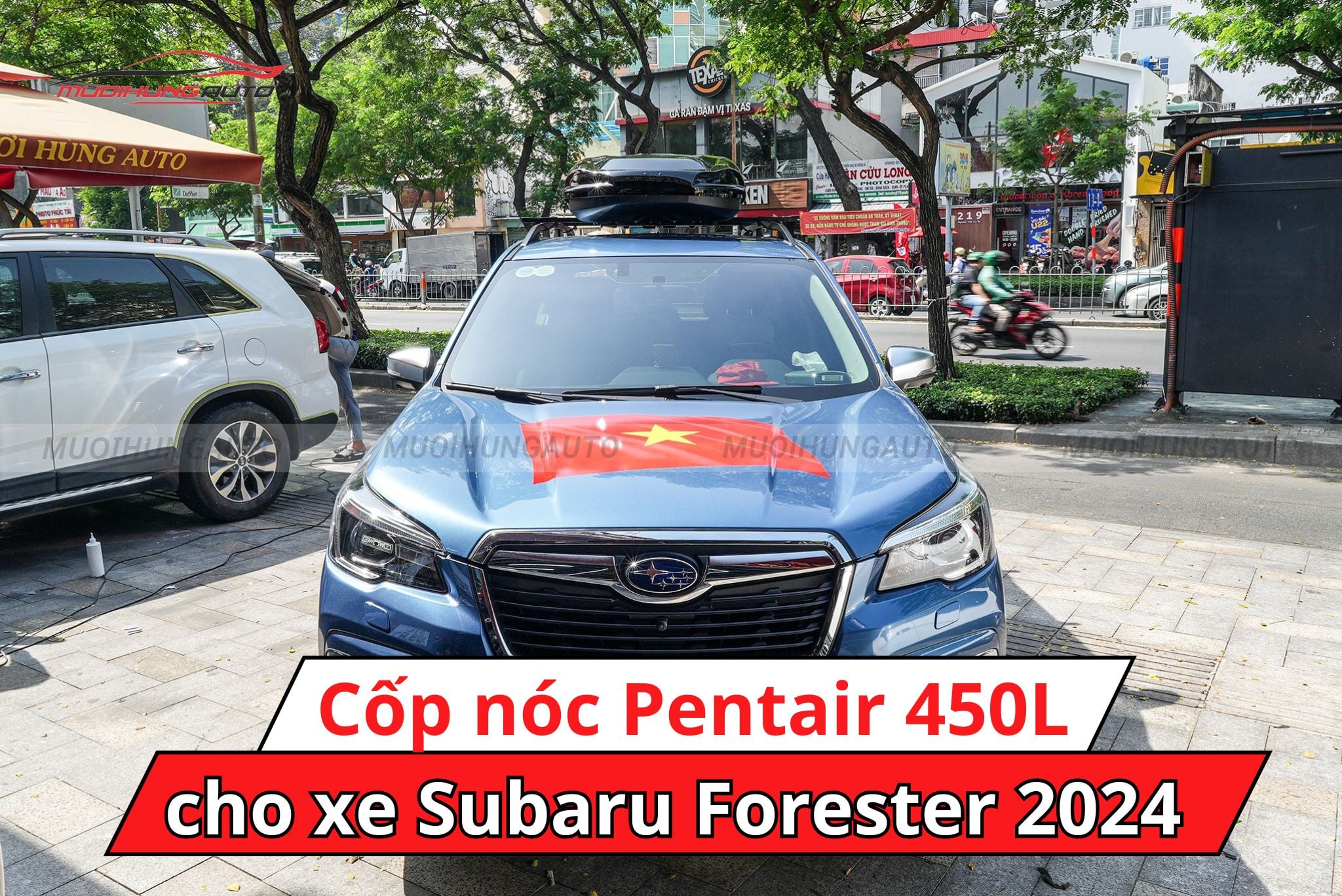 Cốp nóc Pentair 450L cho Subaru Forester 2024