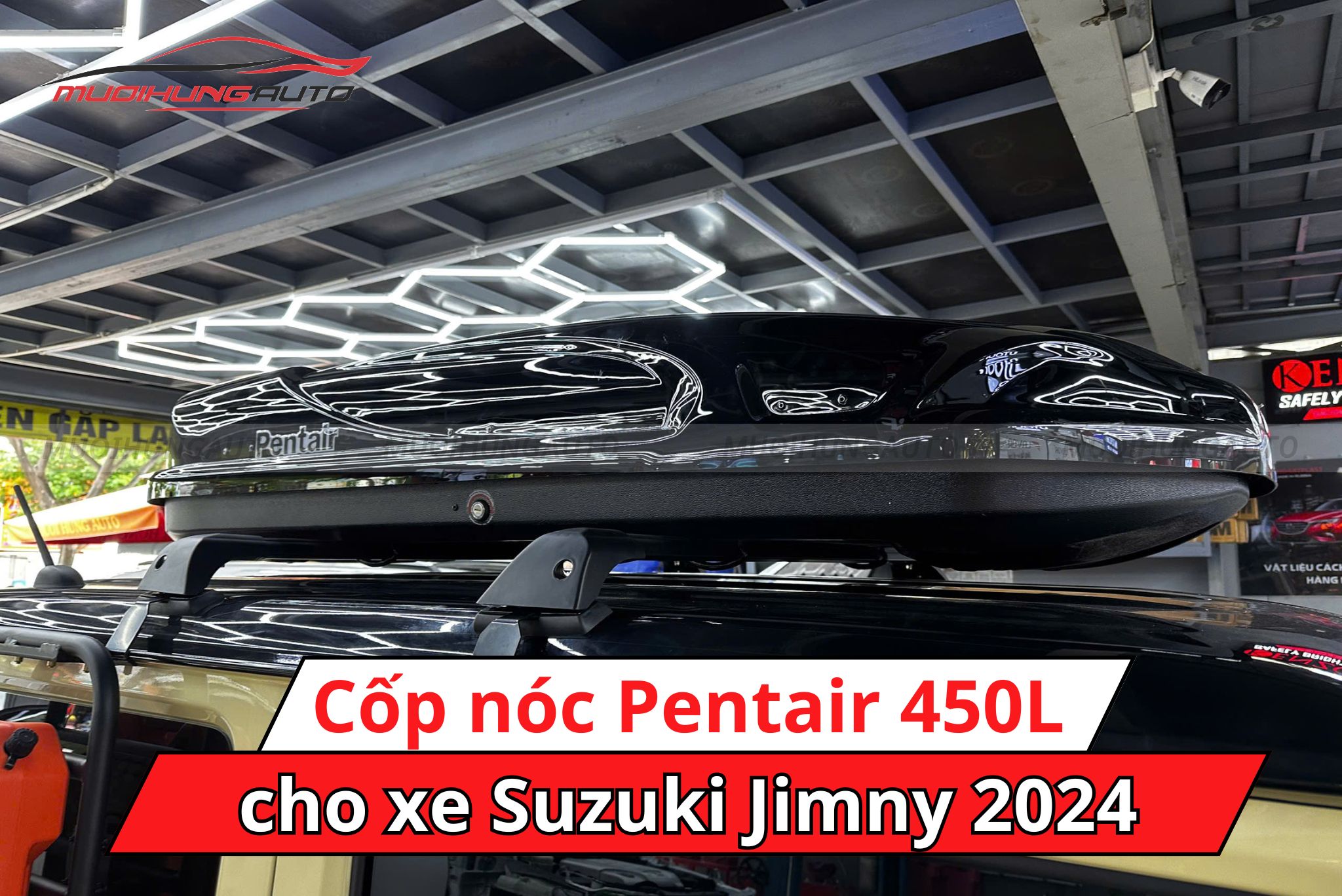 Cốp nóc Pentair 450L Suzuki Jimny 2024