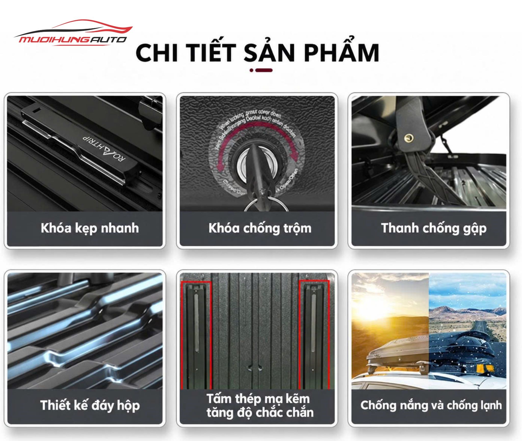 Cốp nóc phi thuyền cho xe hơi ROAHTRIP XC186A