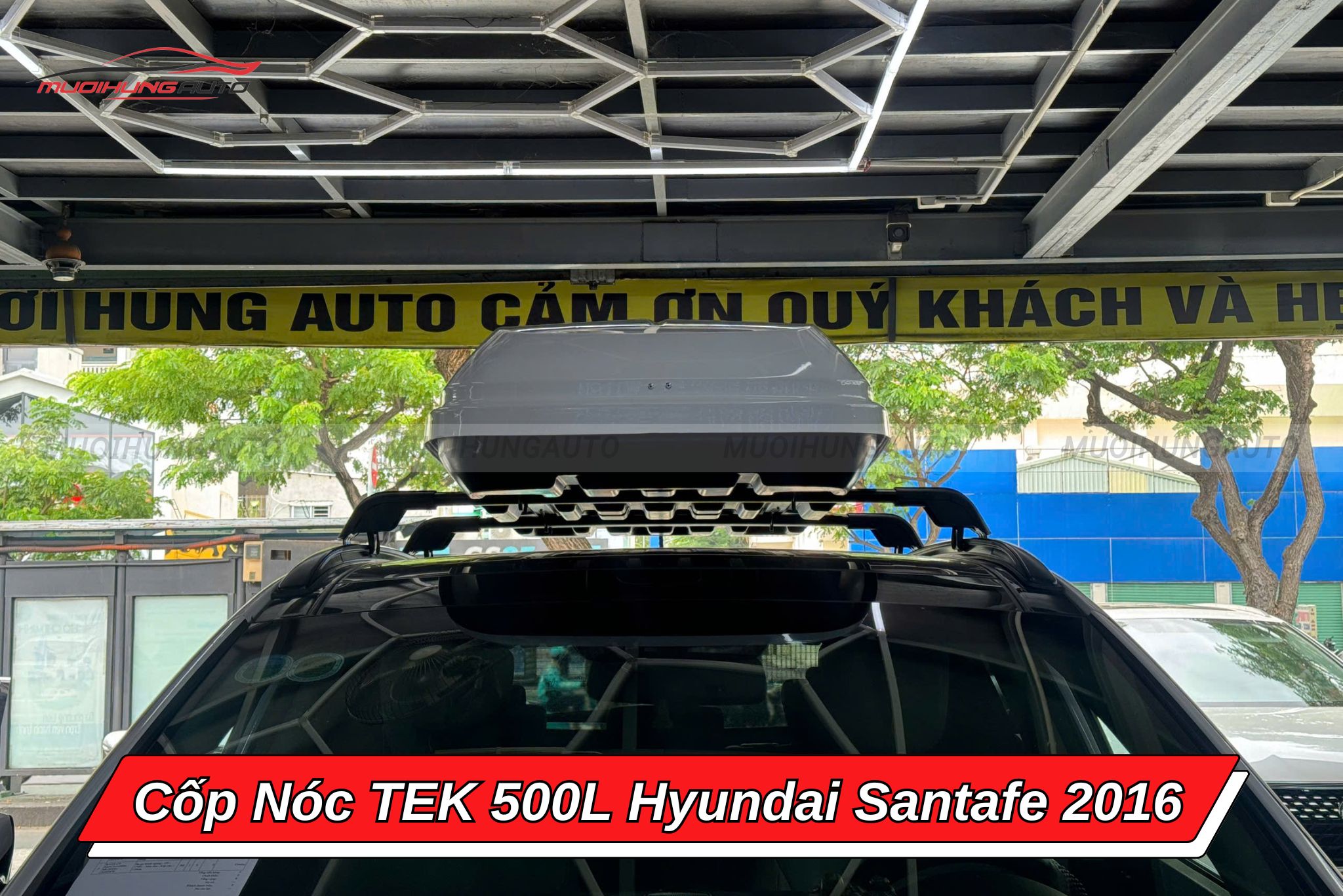 Cốp nóc TEK 500L Hyundai Santafe 2016