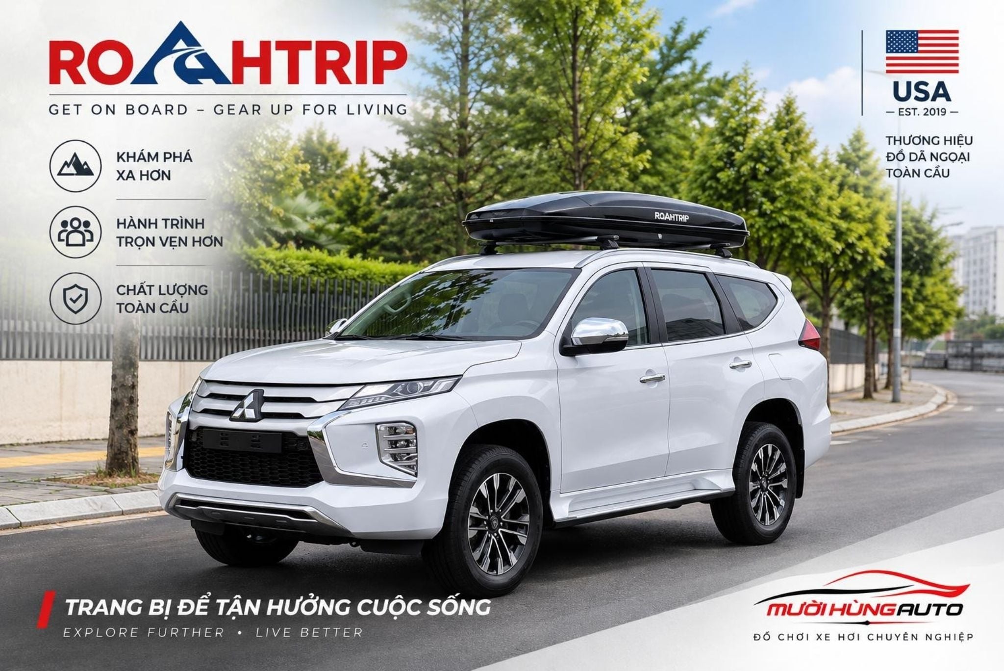 Cốp nóc xe hơi ROAHTRIP DT205