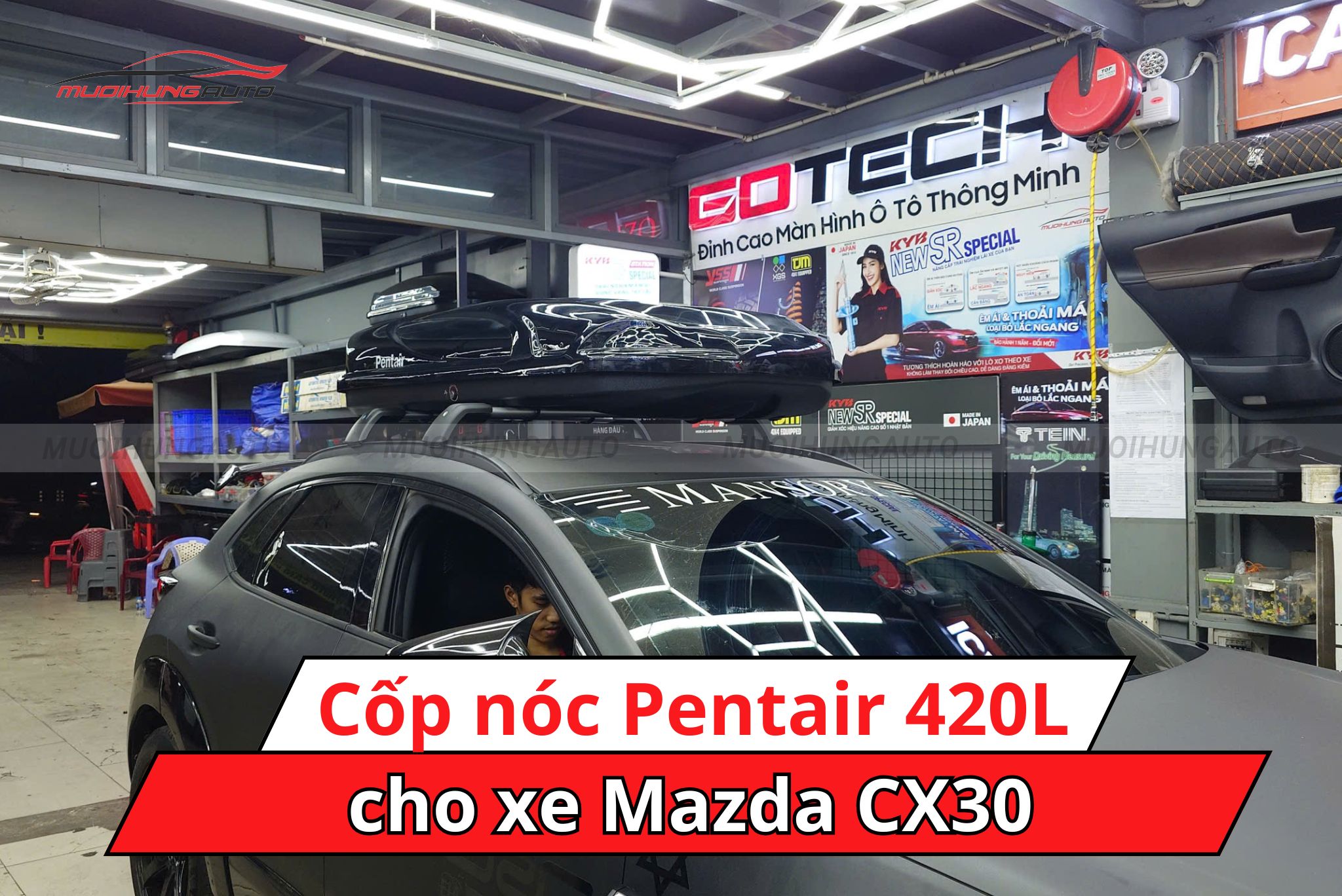 Cốp phi thuyền Pentair 420L cho xe Mazda CX30