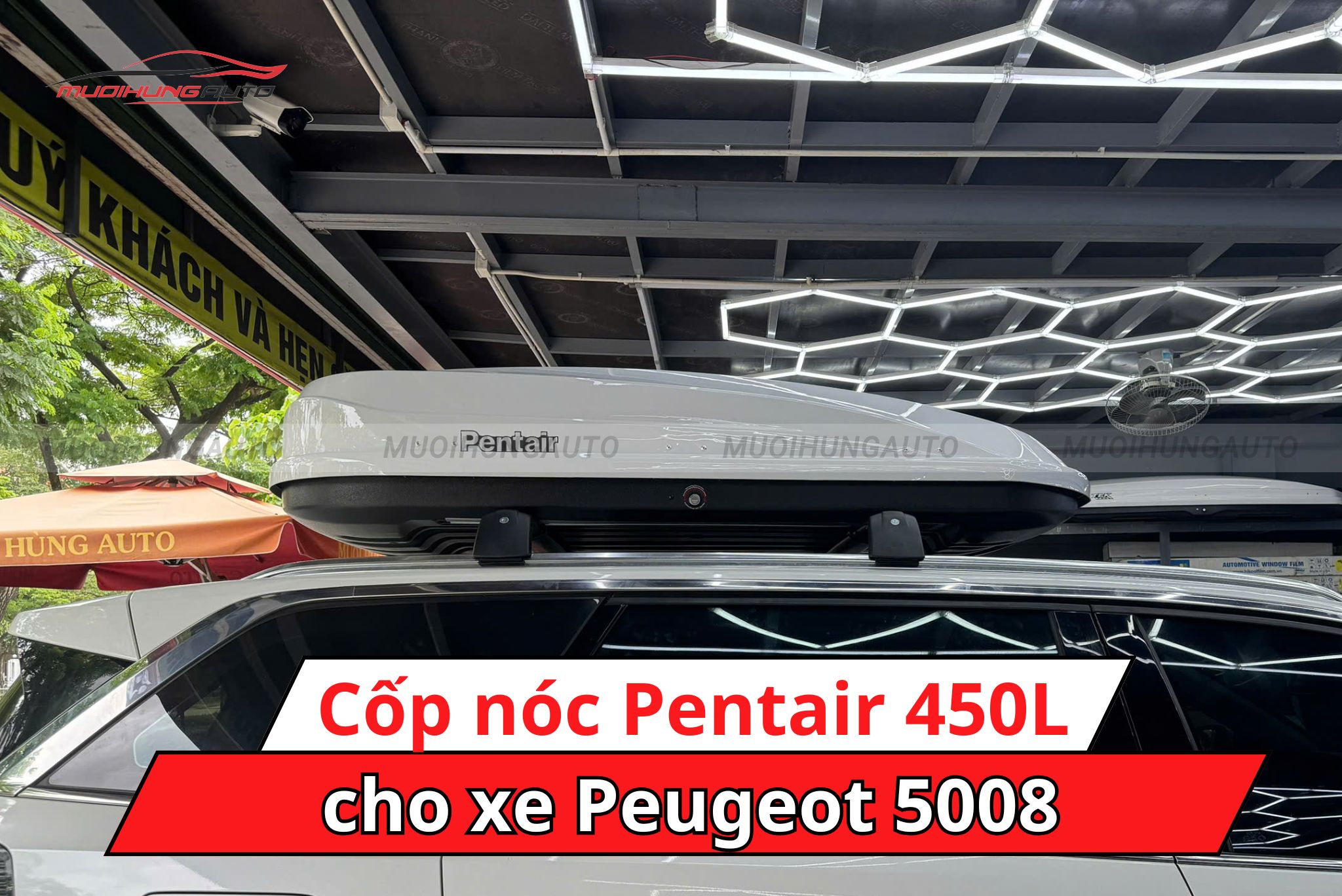 Cốp phi thuyền Pentair 450L cho xe Peugeot 5008