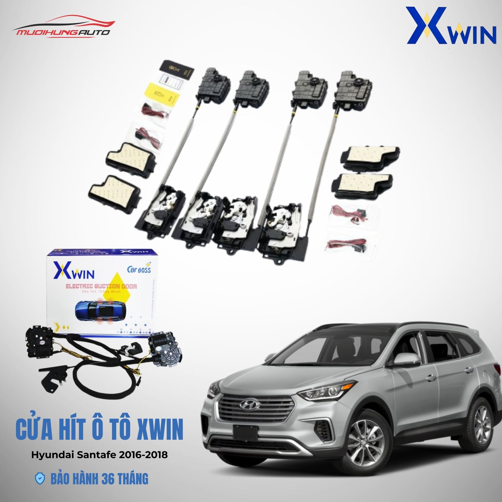 Cửa hít ô tô Xwin&nbsp;Hyundai Santafe 2016-2018