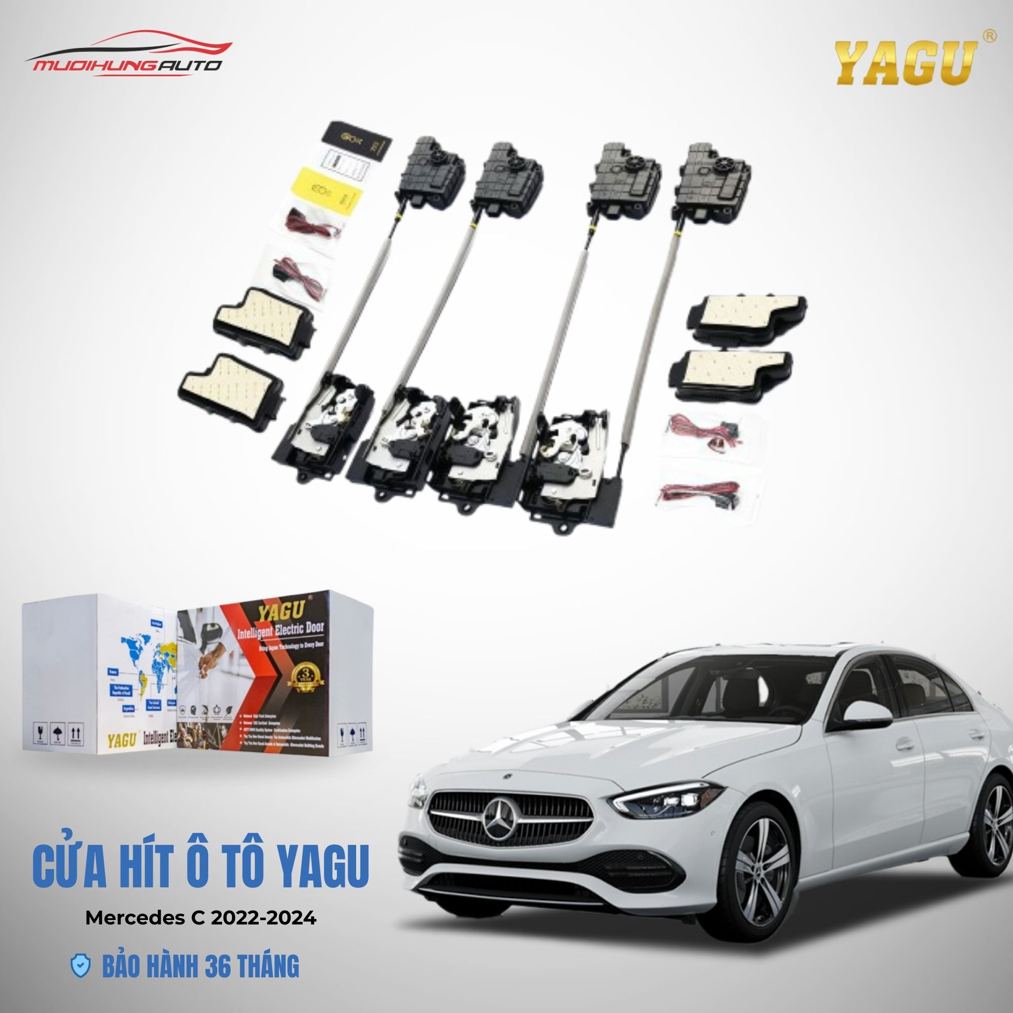 Cửa hít ô tô YAGU Mercedes C 2022-2024
