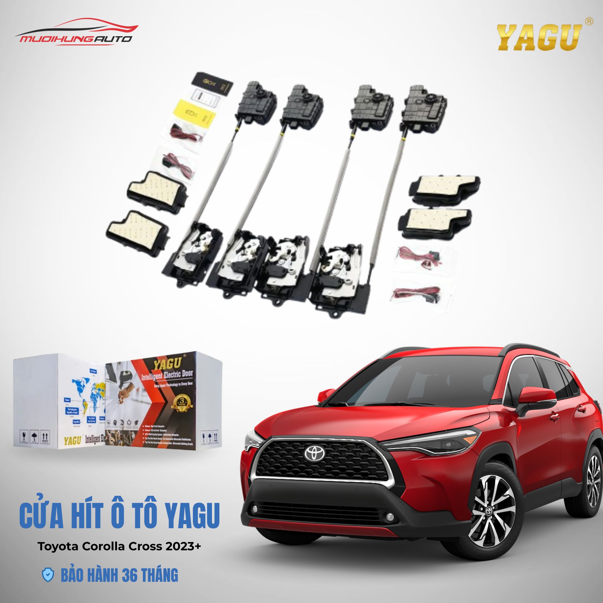 Cửa hít ô tô YAGU Toyota Corolla Cross 2023+