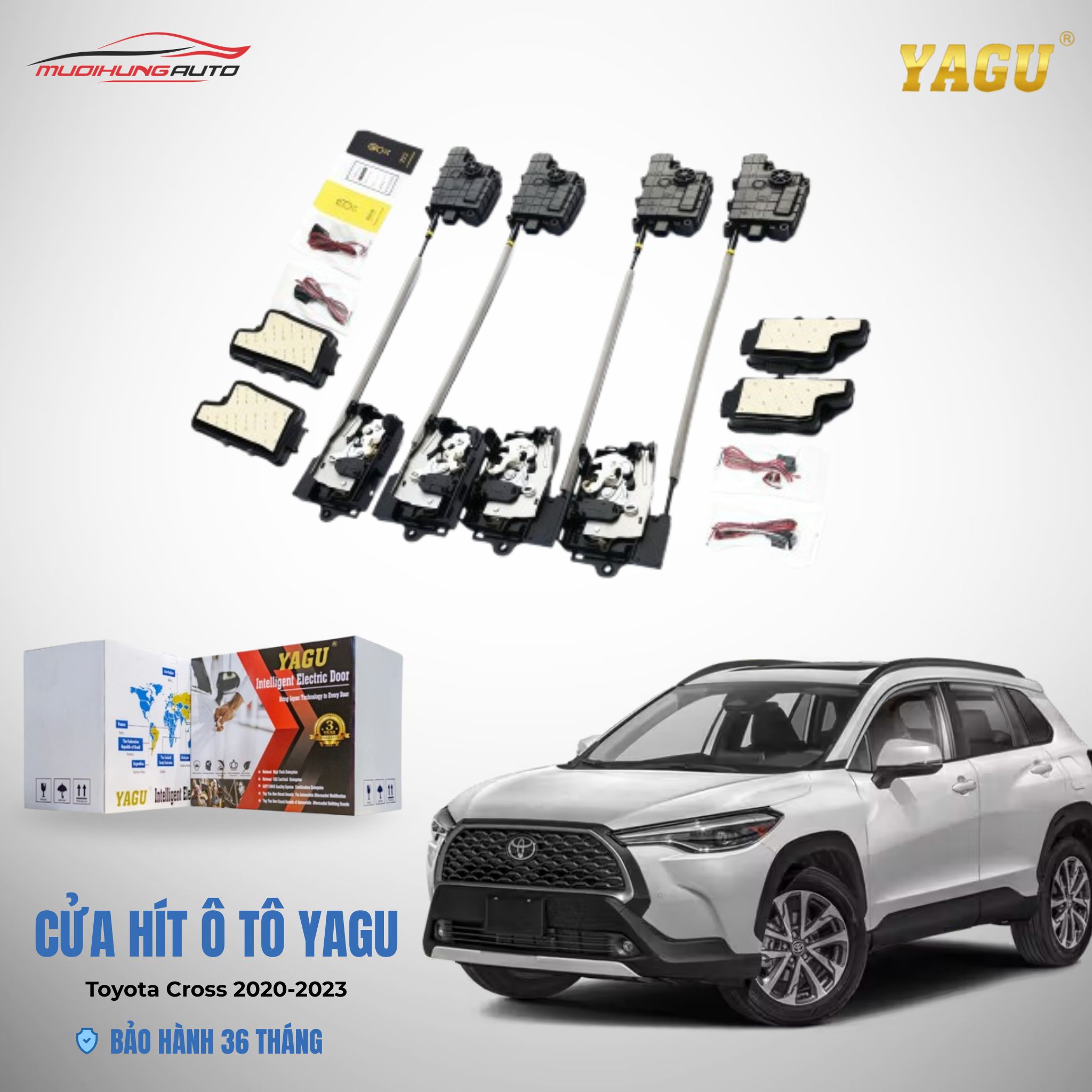 Cửa hít ô tô YAGU Toyota Cross 2020-2023