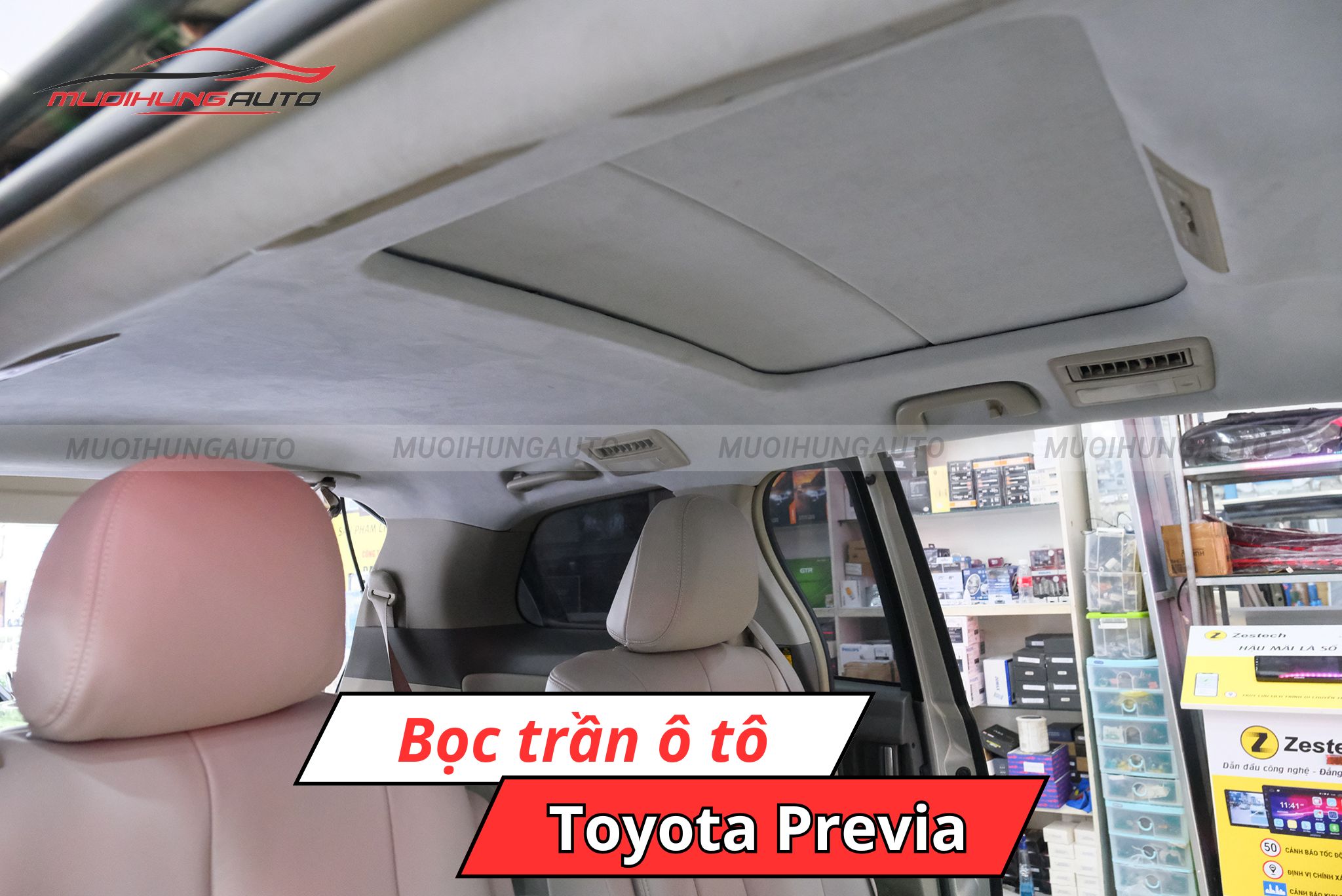 Dán trần ô tô Toyota Previa