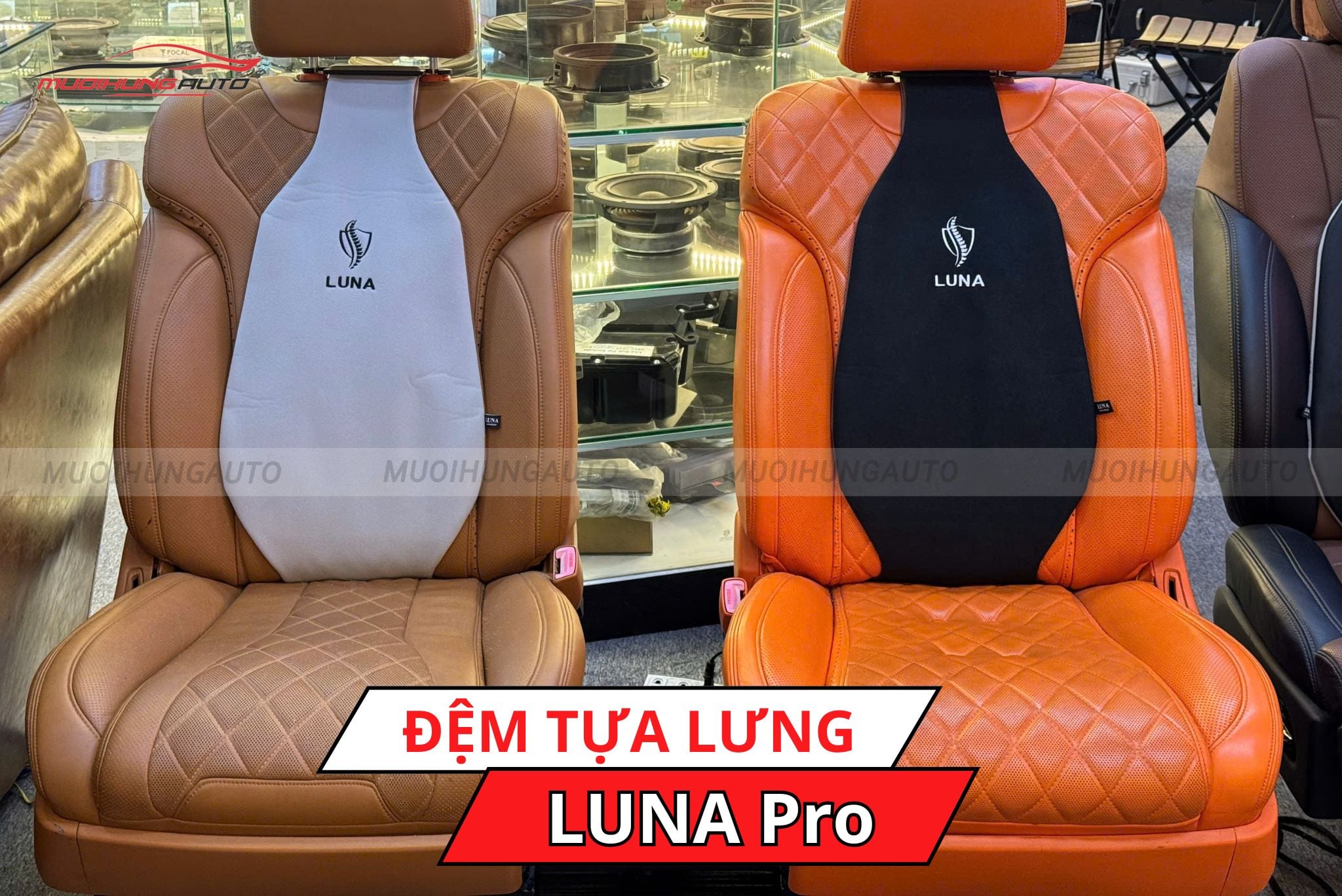 Đệm tựa lưng cho ô tô LUNA Pro