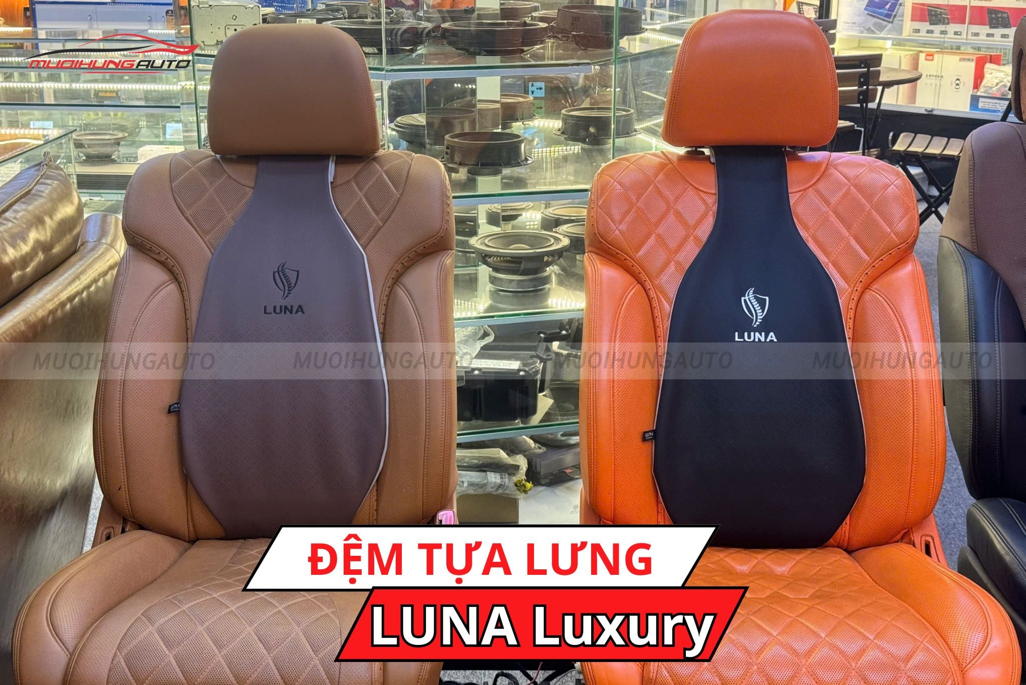 Đệm tựa lưng ghế xe ô tô LUNA Luxury