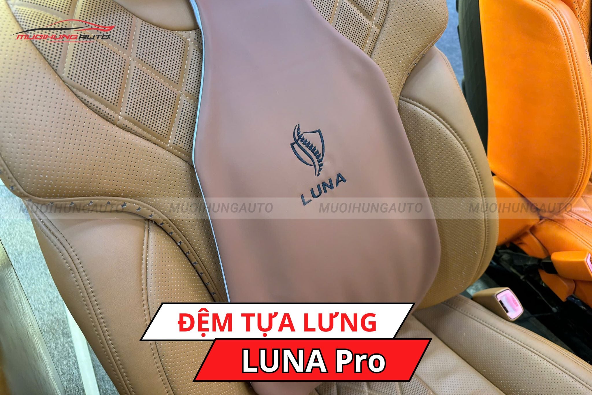 Đệm tựa lưng ghế xe ô tô LUNA Pro