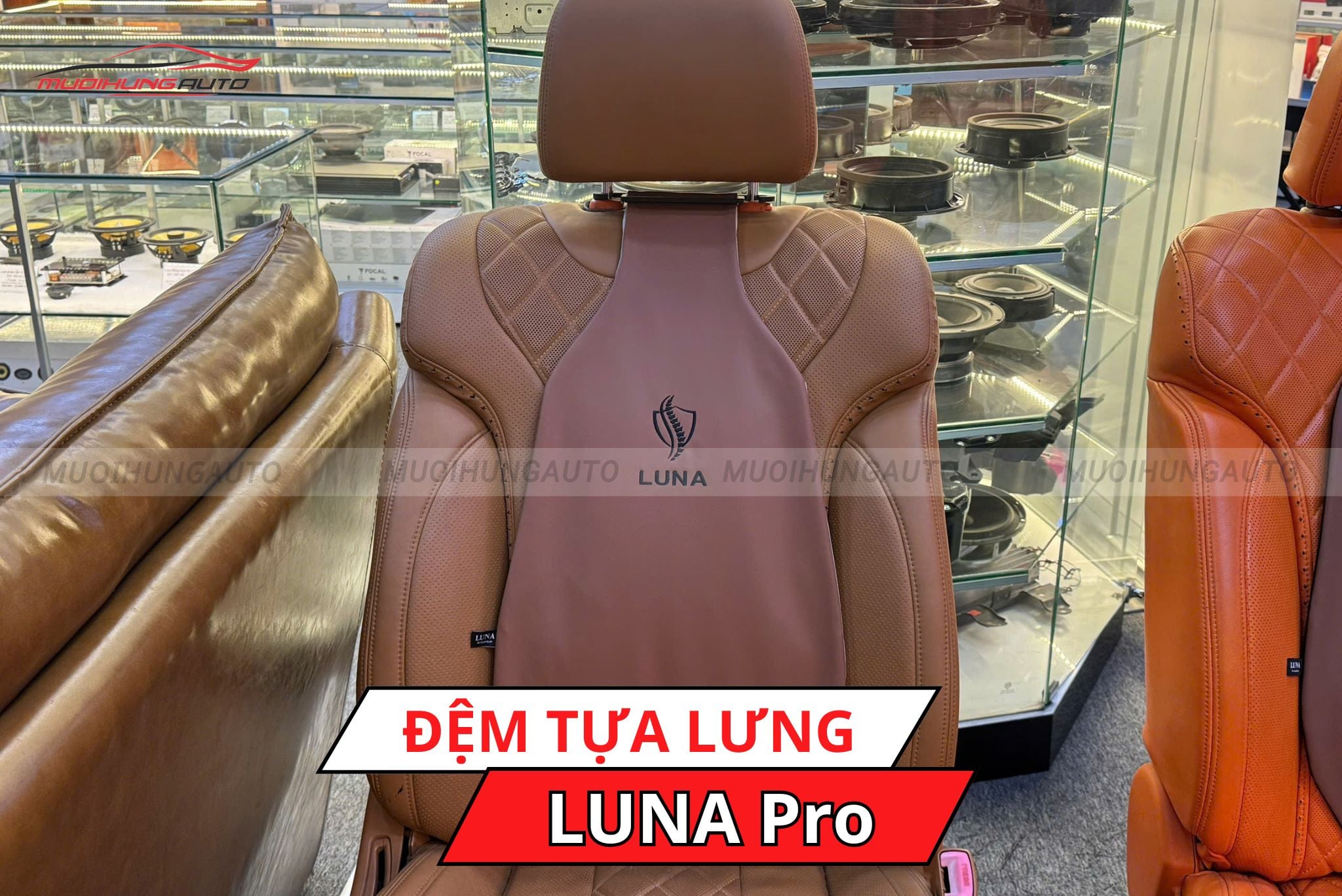 Đệm tựa lưng xe hơi LUNA Pro