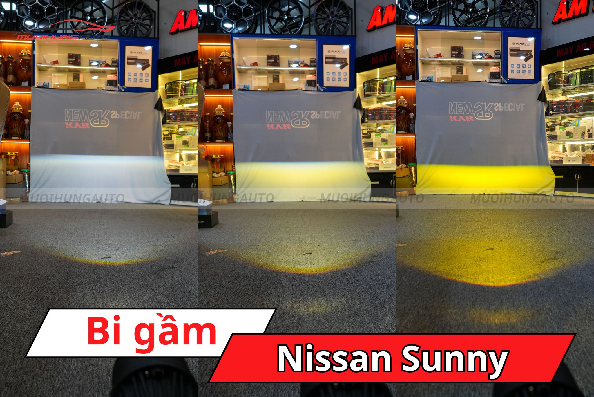 Đèn bi gầm Nissan Sunny