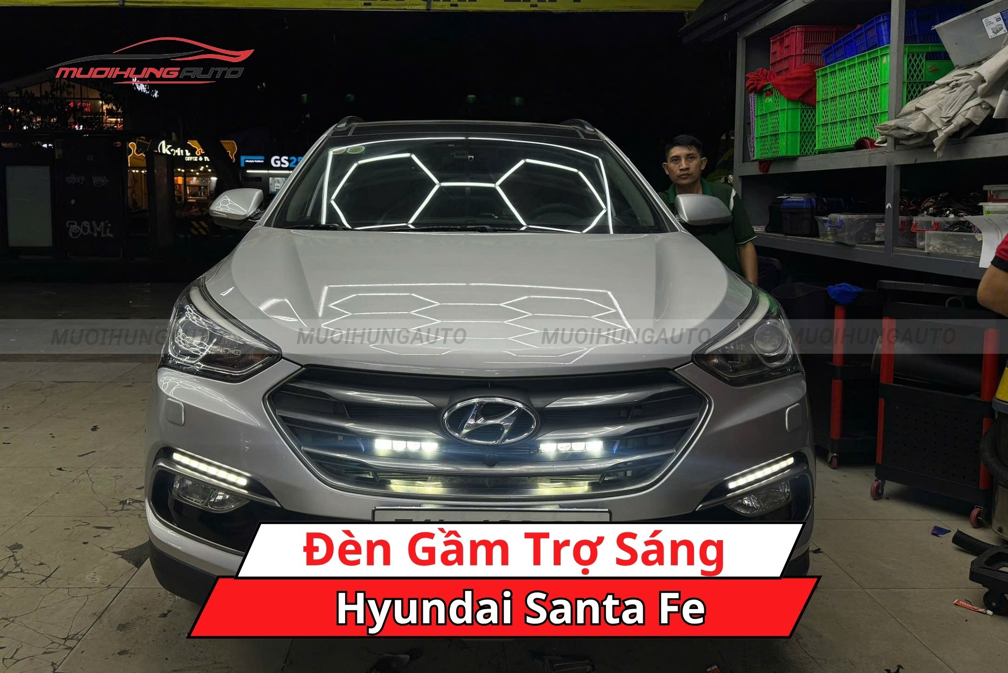 Đèn gầm trợ sáng cho Hyundai Santa Fe