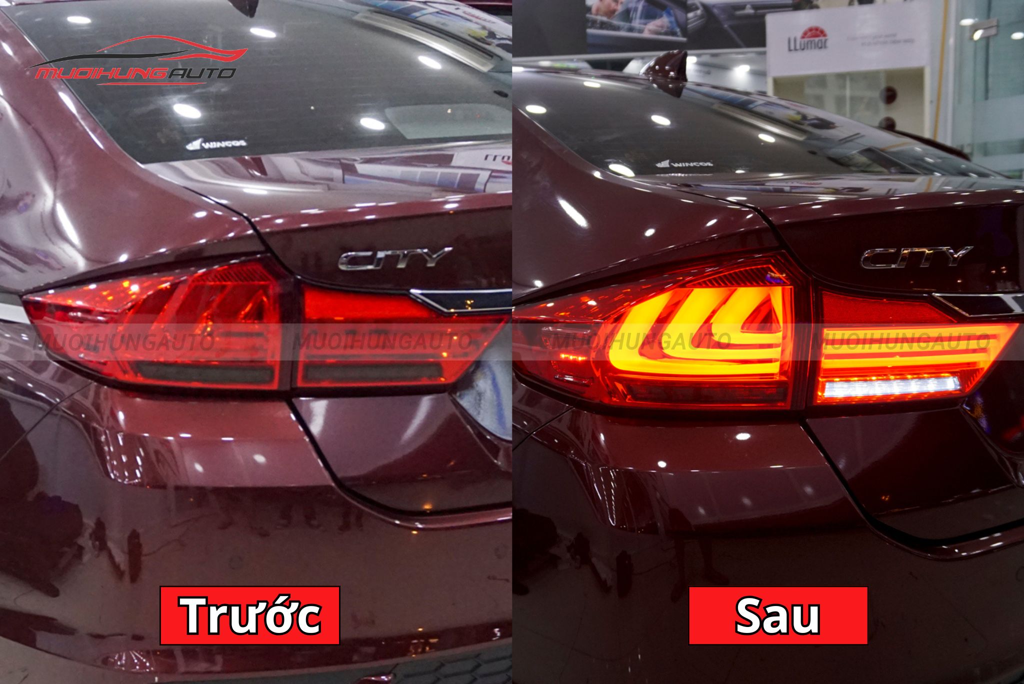Đèn hậu nguyên cụm cho Honda City 2018
