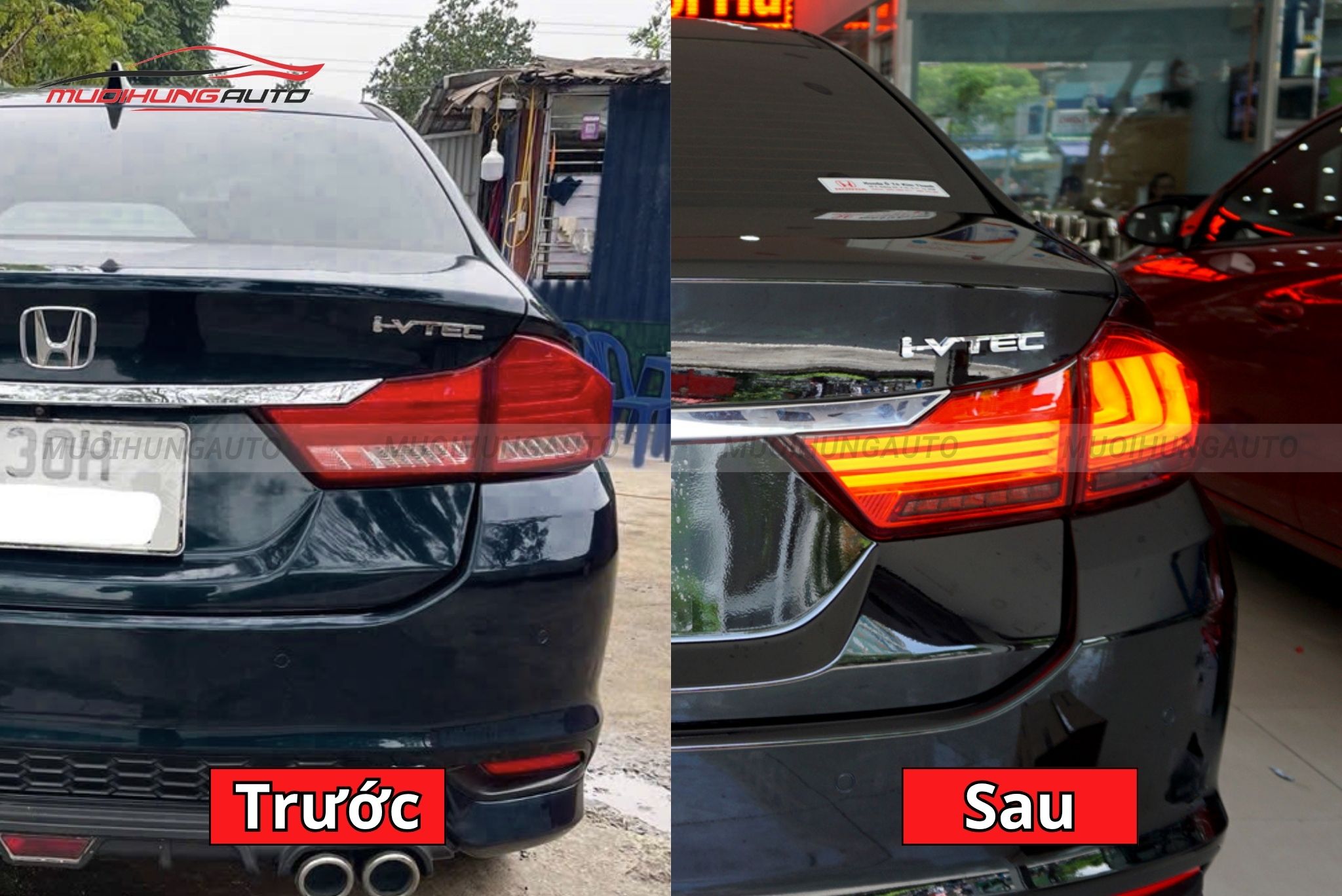 Đèn hậu nguyên cụm cho ô tô Honda City 2015-2020