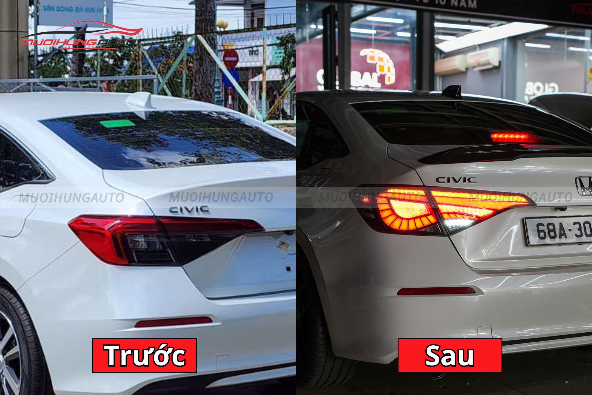 Đèn hậu nguyên cụm cho ô tô Honda Civic 2023