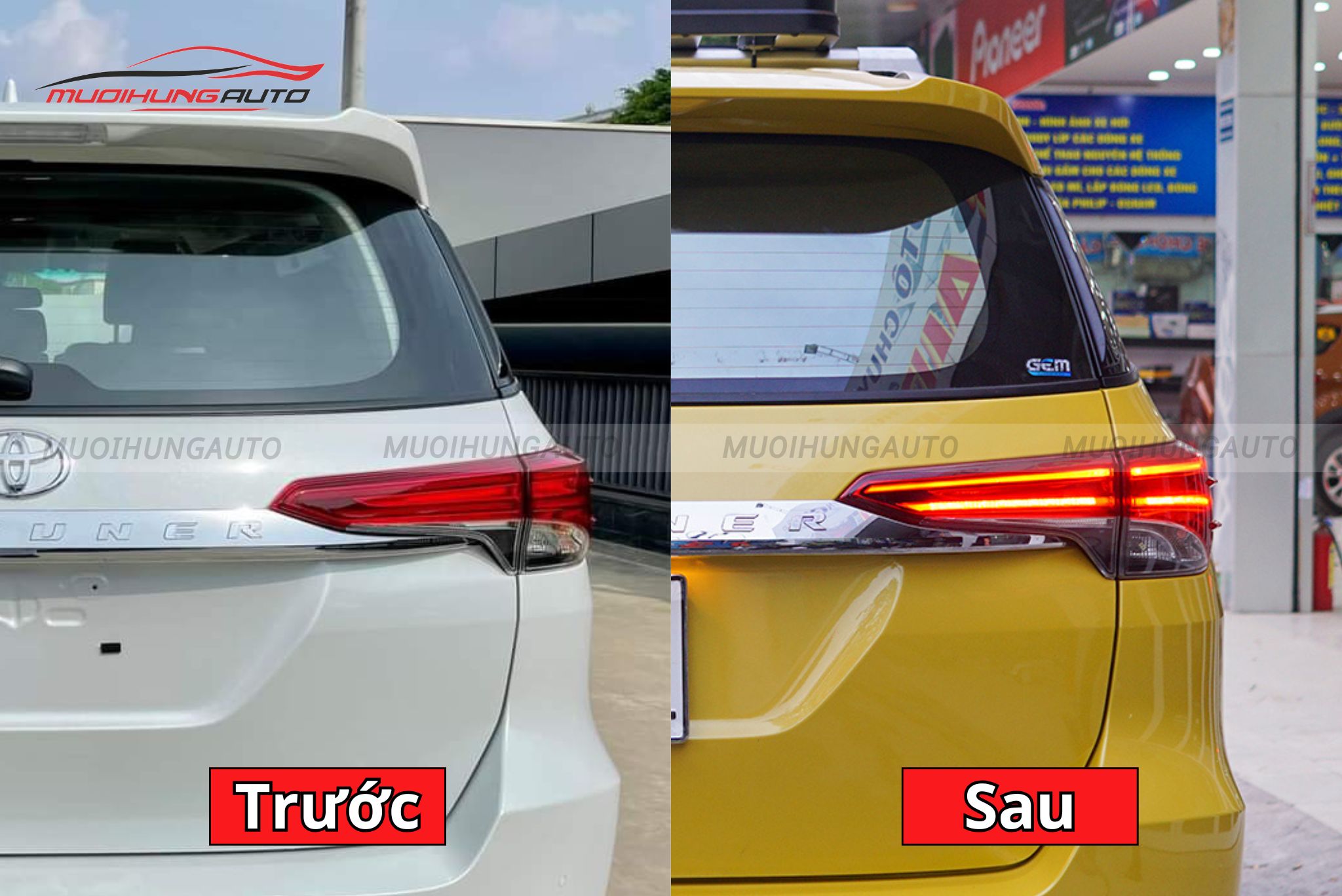 Đèn hậu nguyên cụm cho Toyota Fortuner 2018