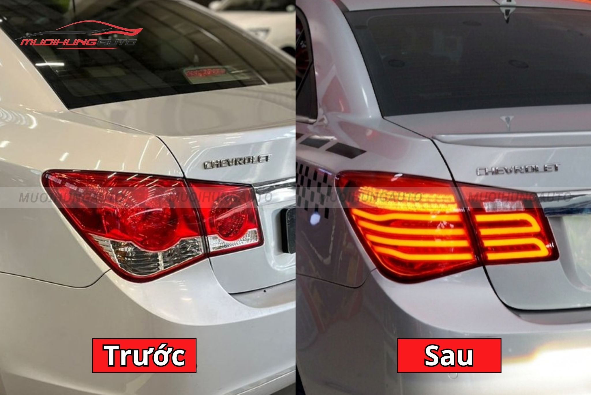 Đèn hậu nguyên cụm cho xe Chevrolet Cruze 2010