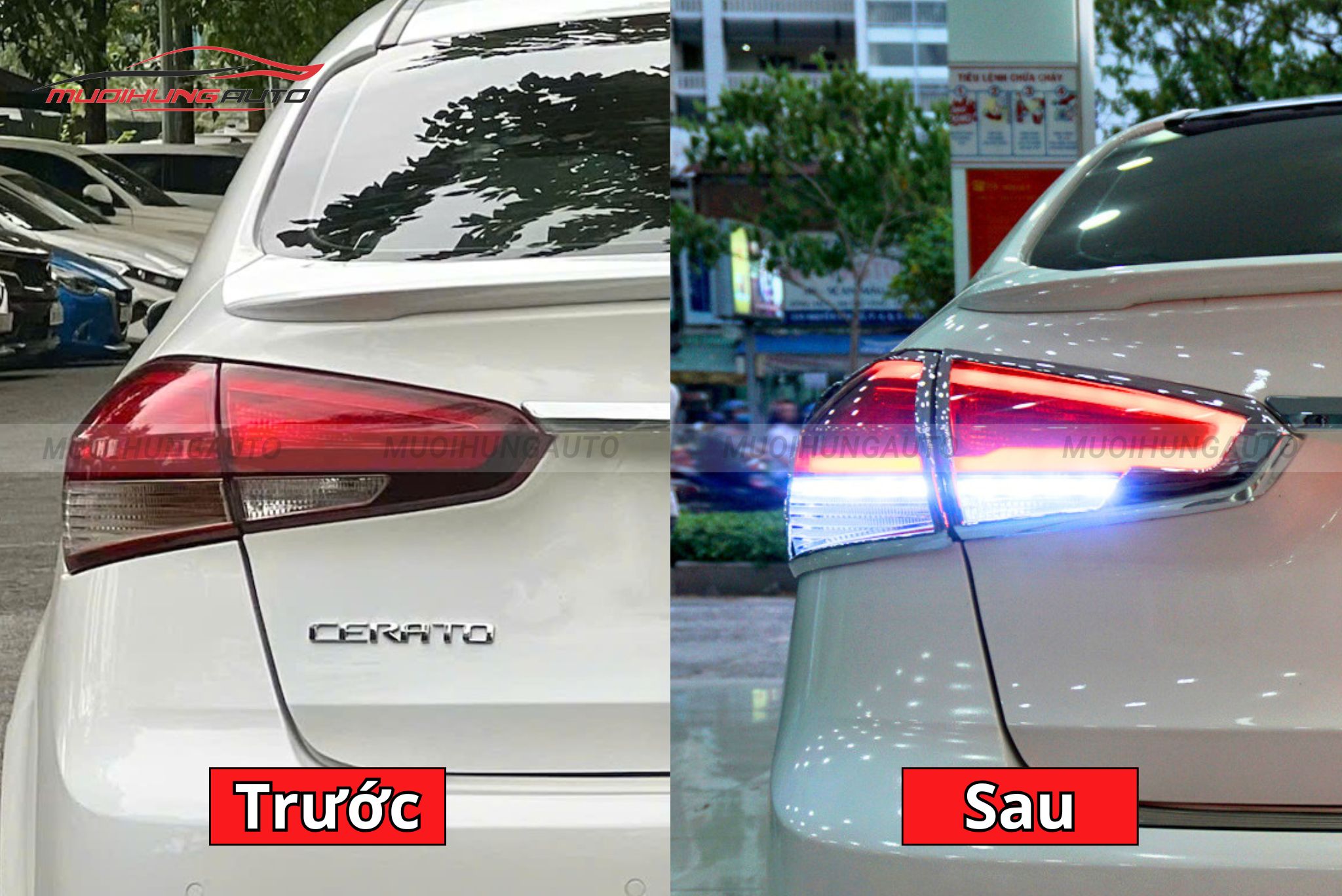 Đèn hậu nguyên cụm cho xe Kia Cerato
