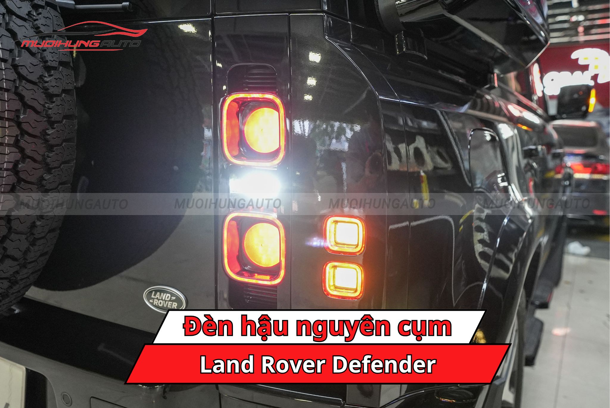 Đèn hậu nguyên cụm cho xe Land Rover Defender