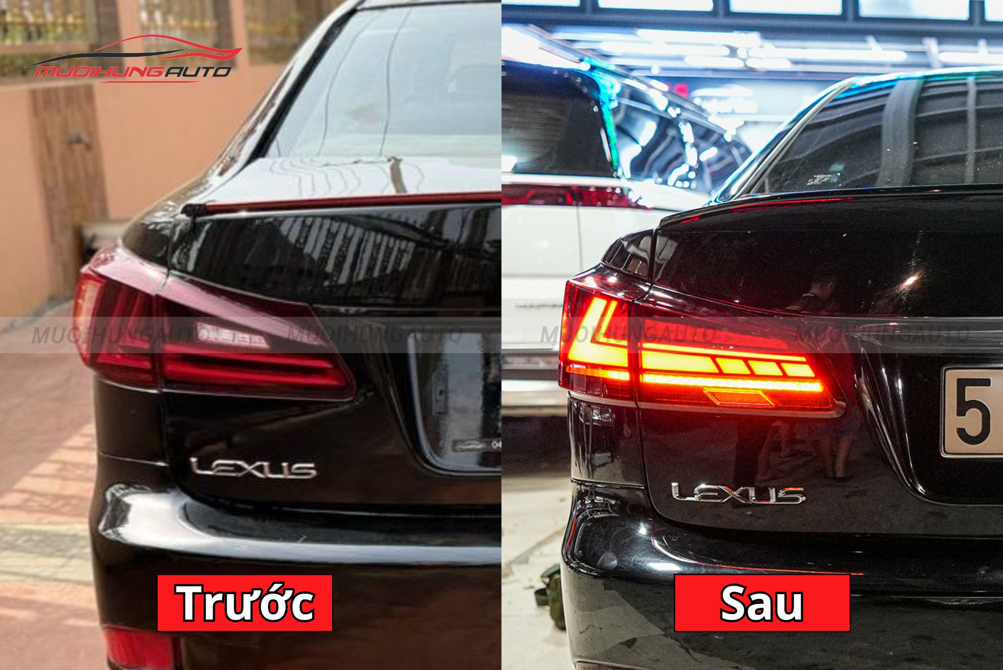 Đèn hậu nguyên cụm cho xe Lexus IS350