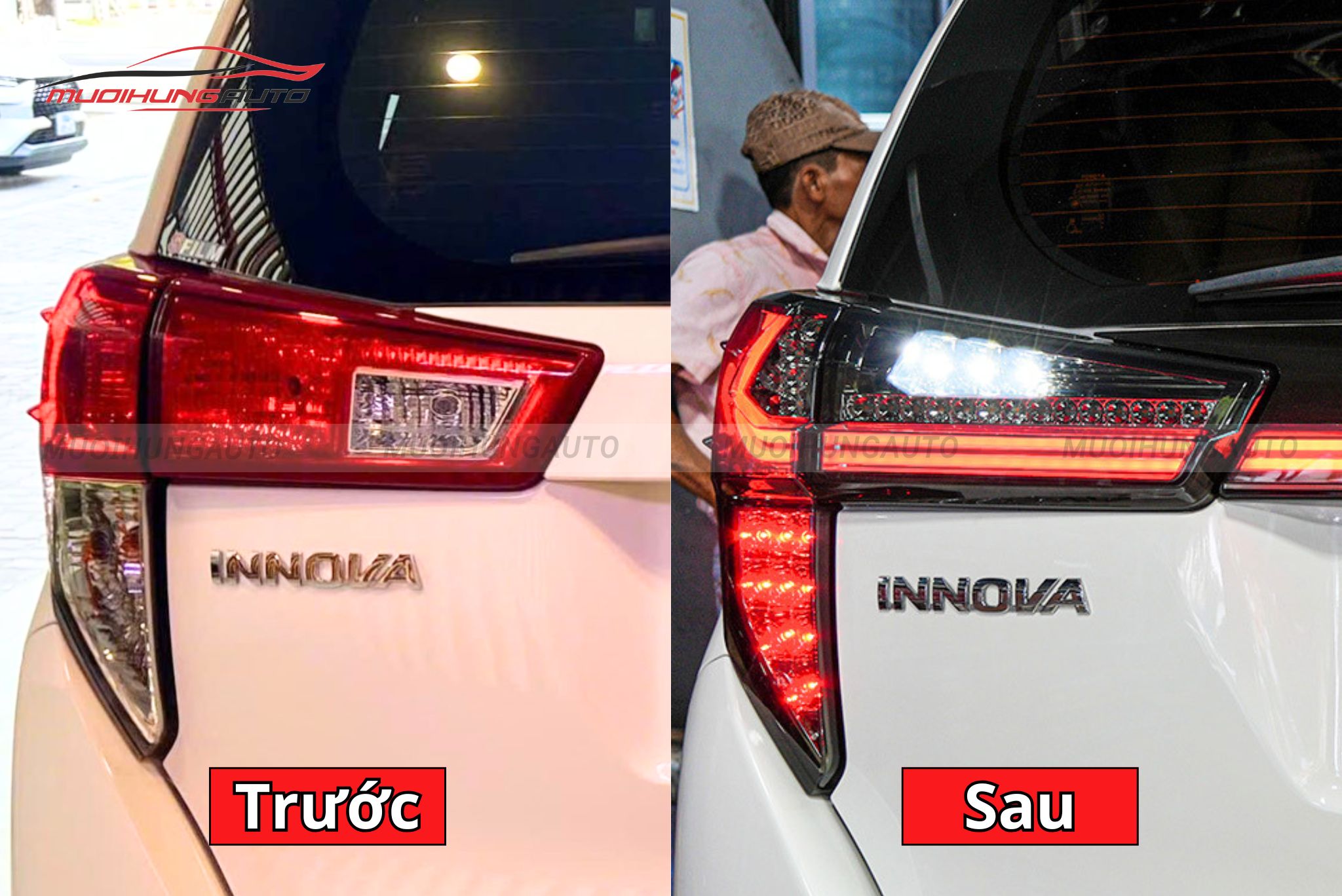 Đèn hậu nguyên cụm cho xe Toyota Innova