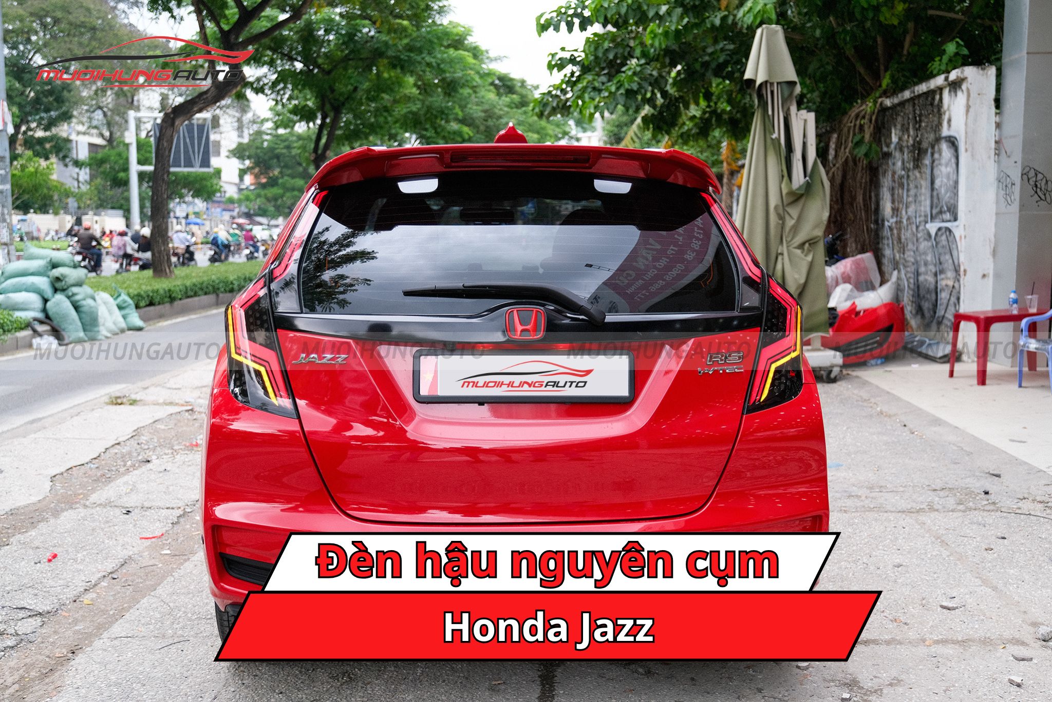 Đèn hậu nguyên cụm Honda Jazz