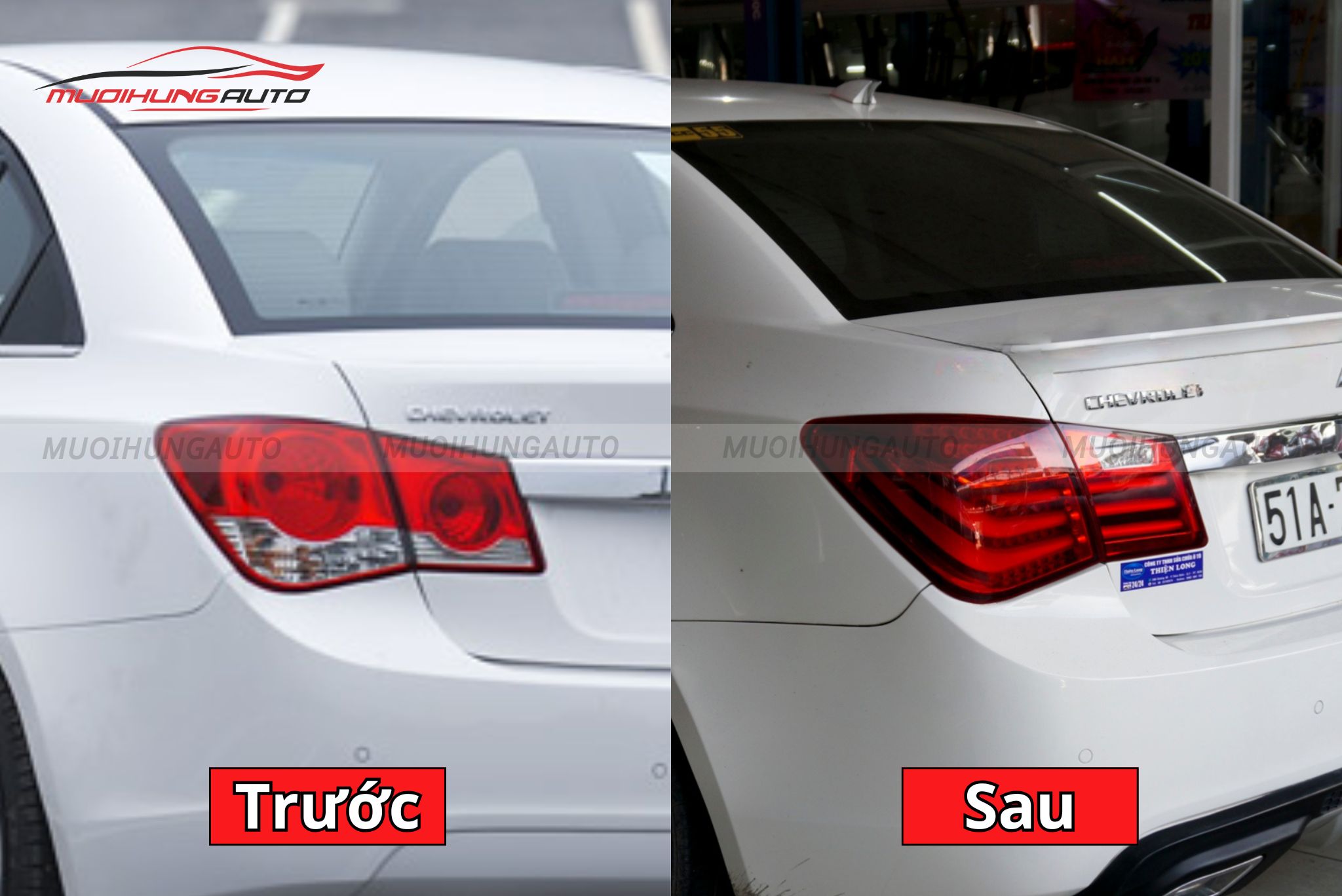 Đèn hậu nguyên cụm ô tô Chevrolet Cruze