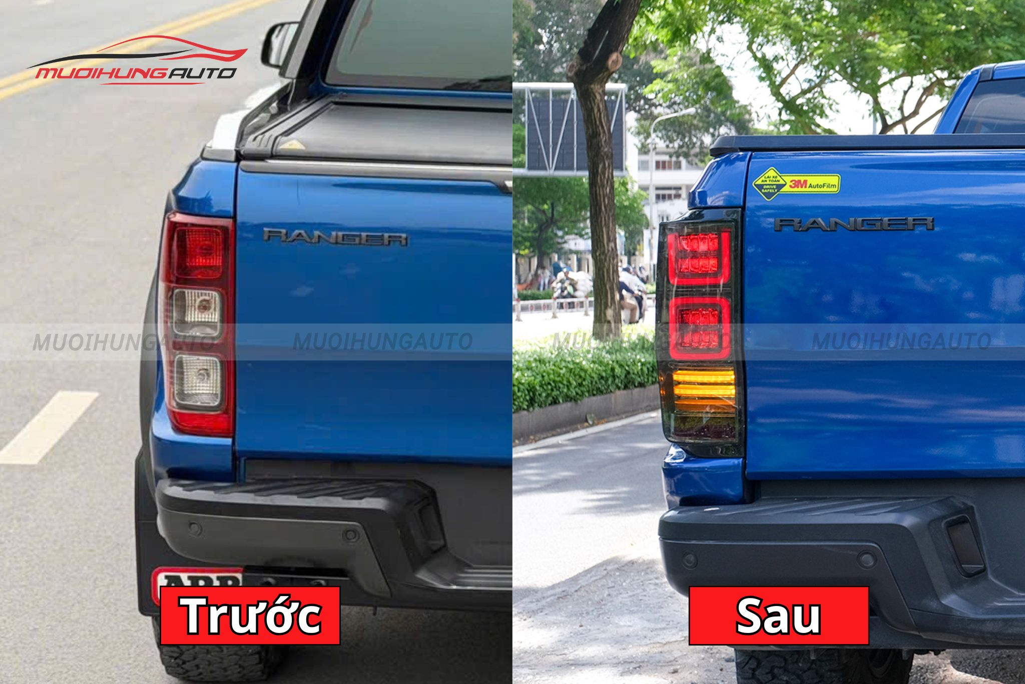 Đèn hậu nguyên cụm ô tô Ford Raptor