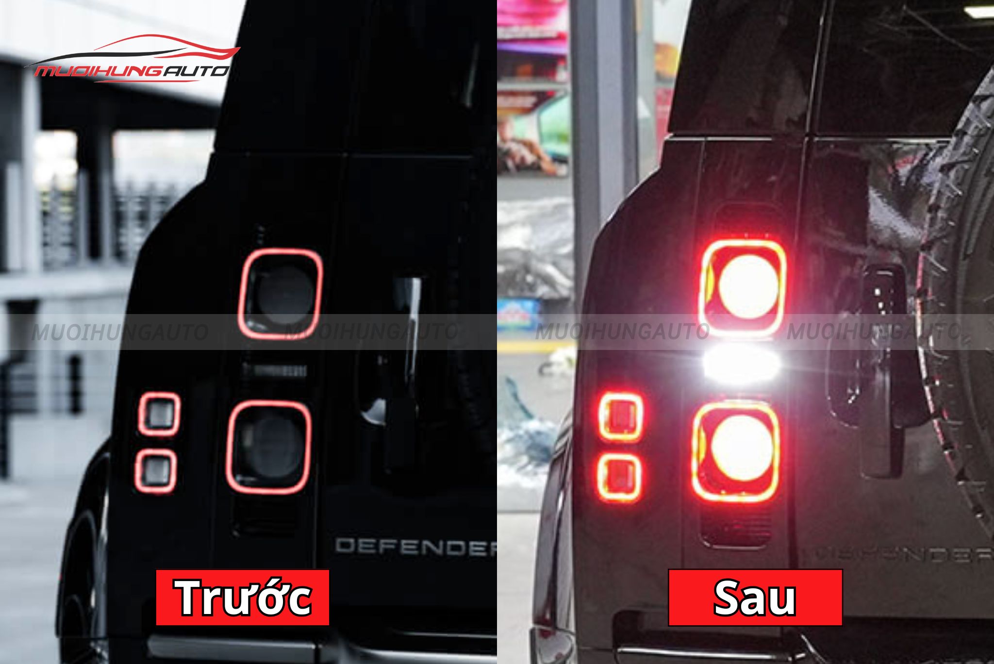 Đèn hậu nguyên cụm ô tô Land Rover Defender