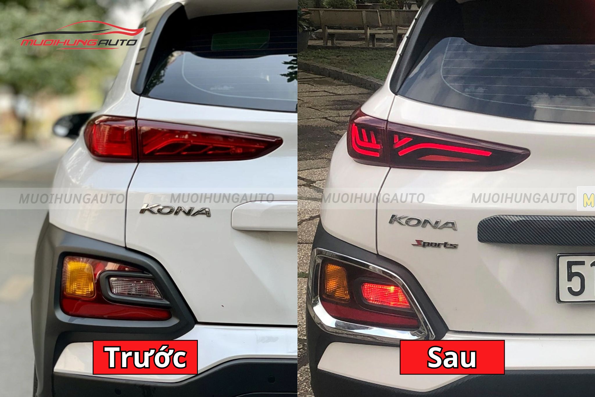 Đèn hậu nguyên cụm xe Hyundai Kona
