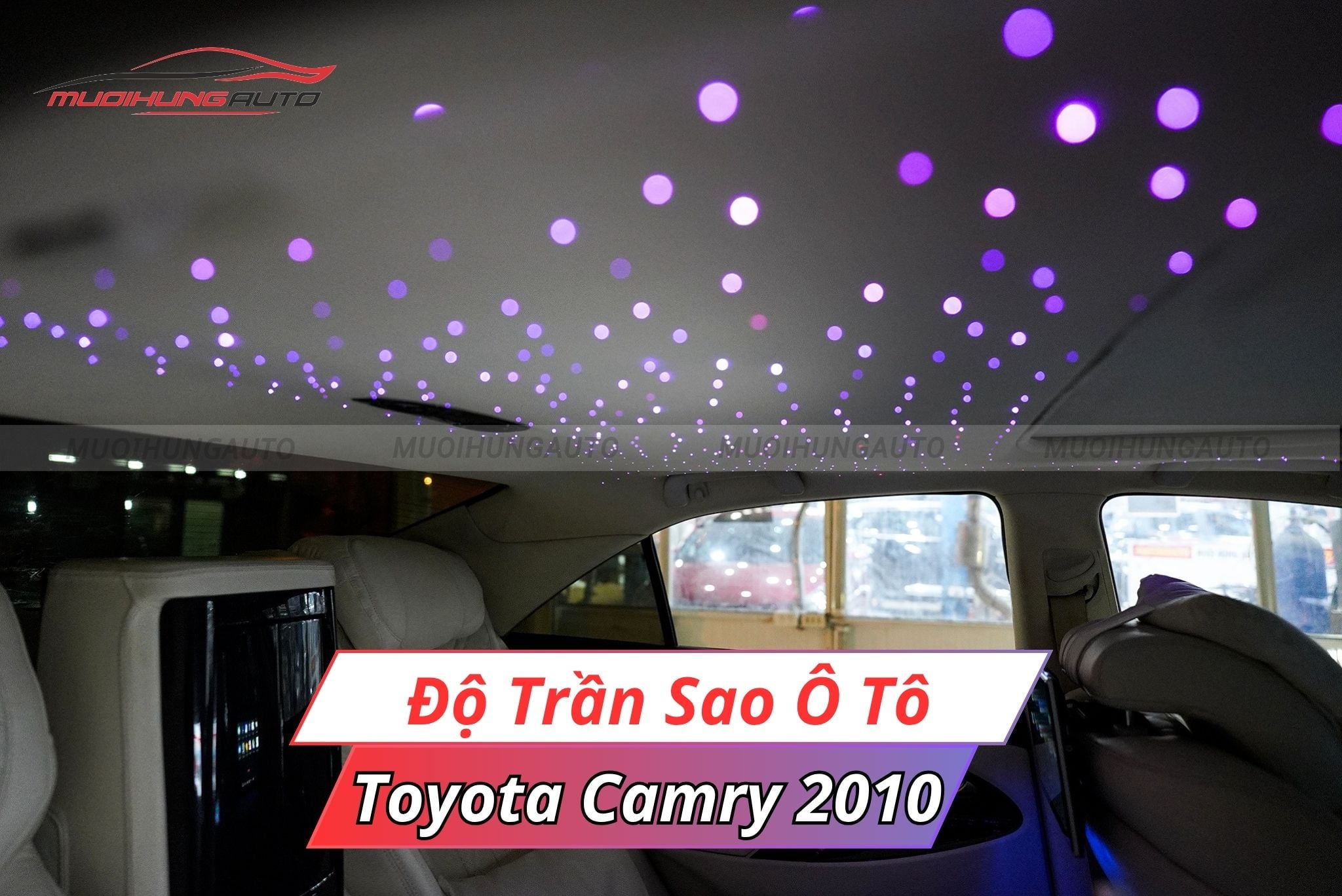 Đèn LED bầu trời sao chiếu trần xe ô tô Toyota Camry 2010