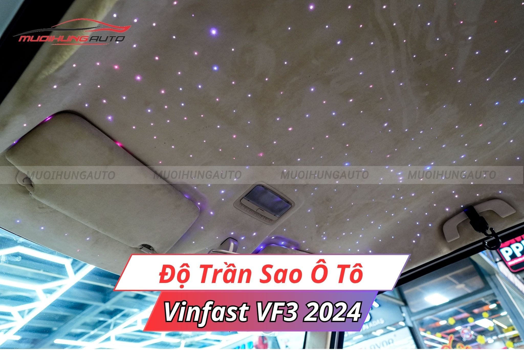 Đèn LED chiếu sao trần ô tô Vinfast VF3 2024