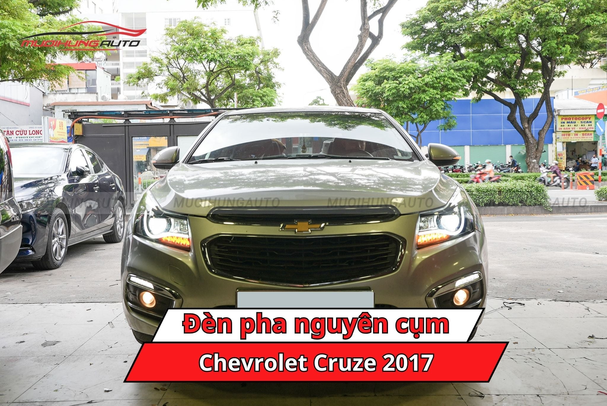 Đèn pha nguyên cụm Chevrolet Cruze 2017